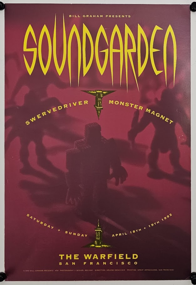 Soundgarden, The Warfield (BGP-56) - Original Vintage Poster