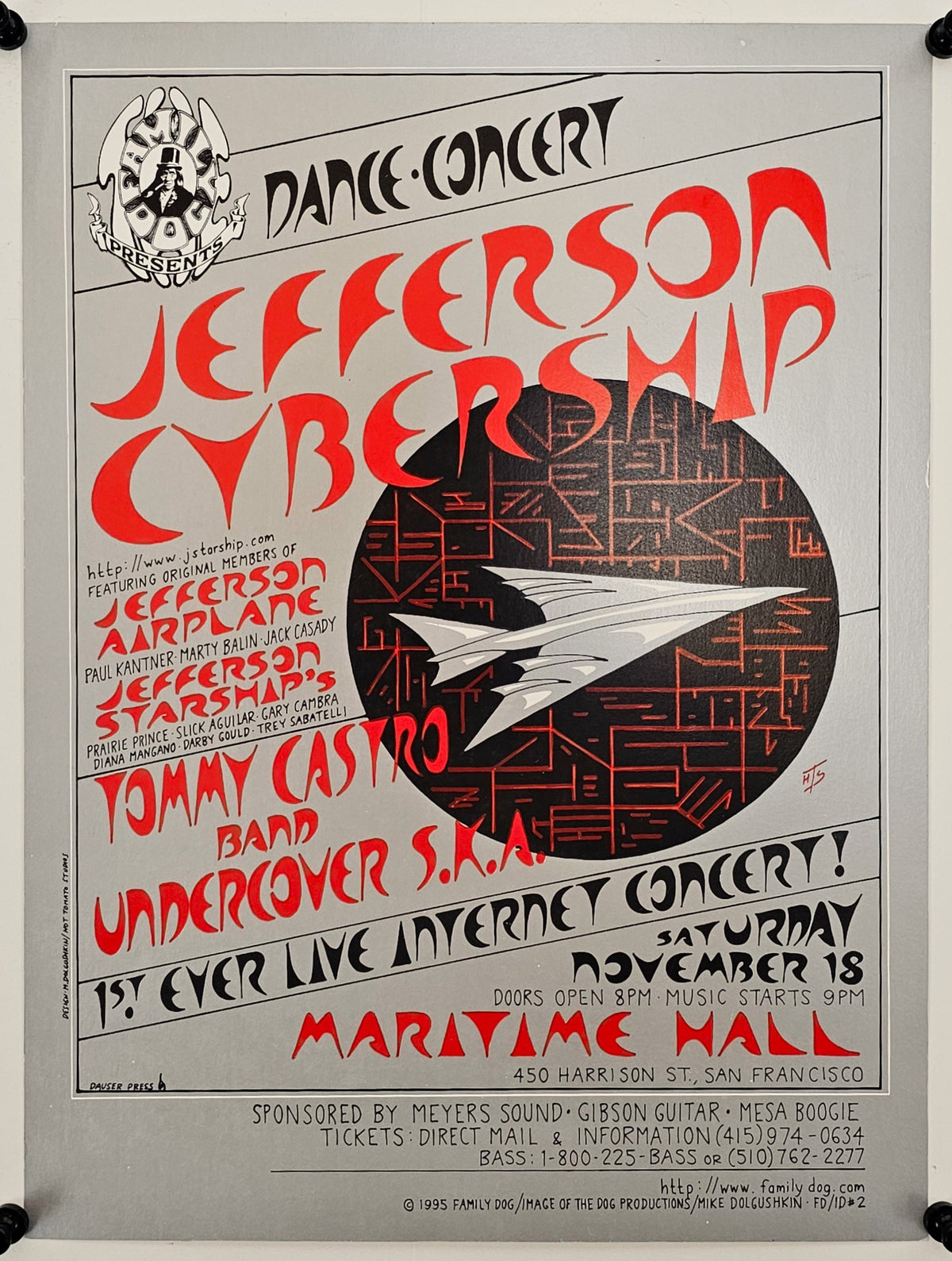 Jefferson Cybership, Martime Hall - Original Vintage Poster