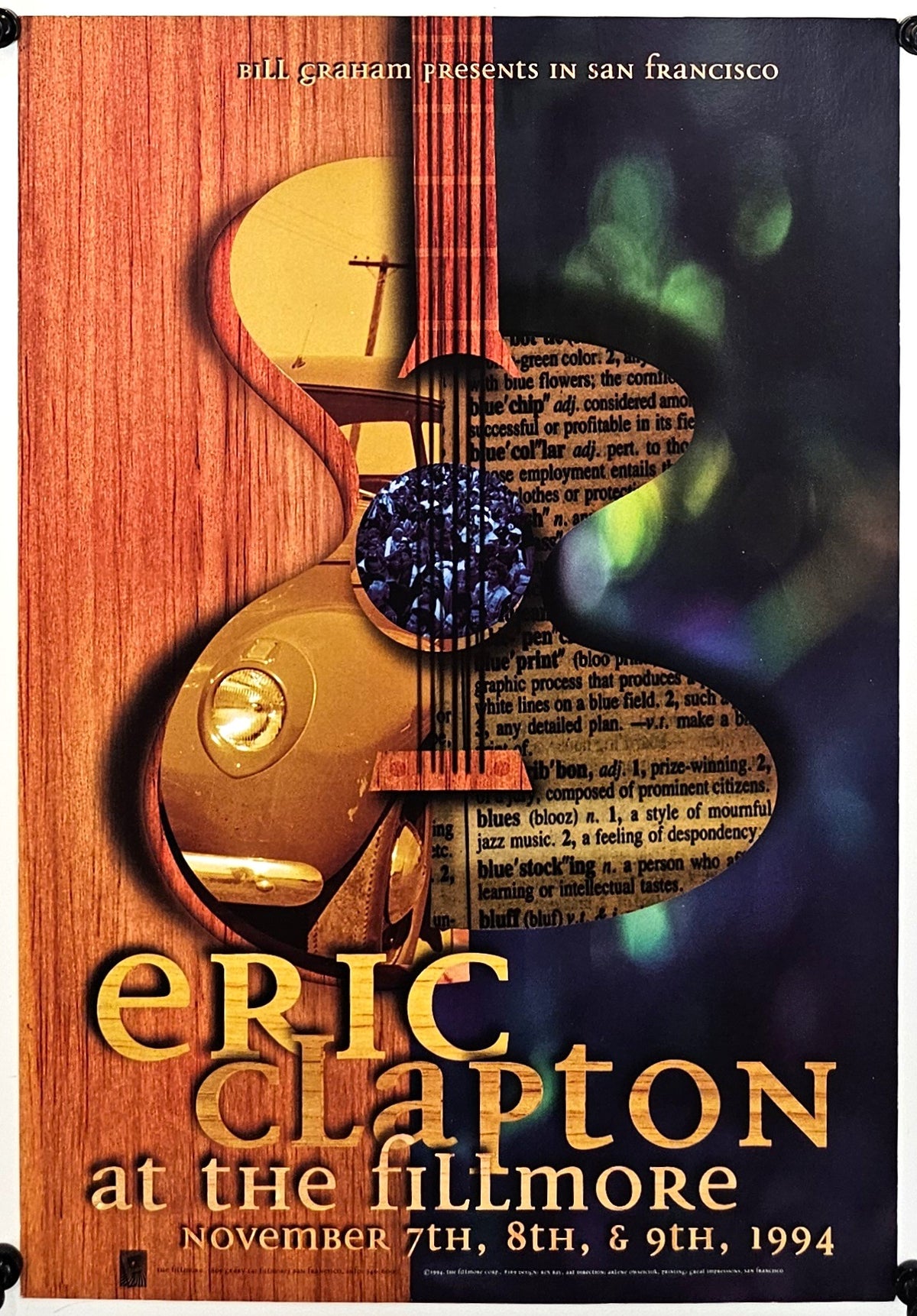 Eric Clapton by Rex Ray (F-169) - Original Vintage Poster