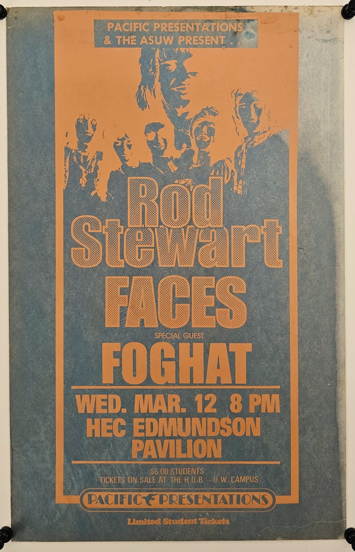 Rod Stewart, Faces  - Original Vintage Poster