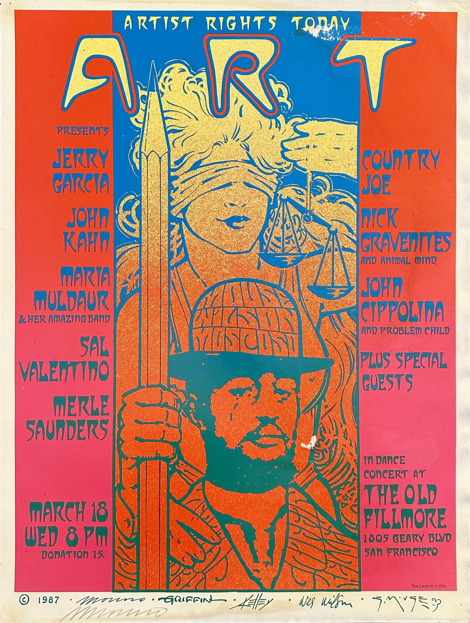 Artist Rights Today (Signed by Moscoso) - Original Vintage Poster