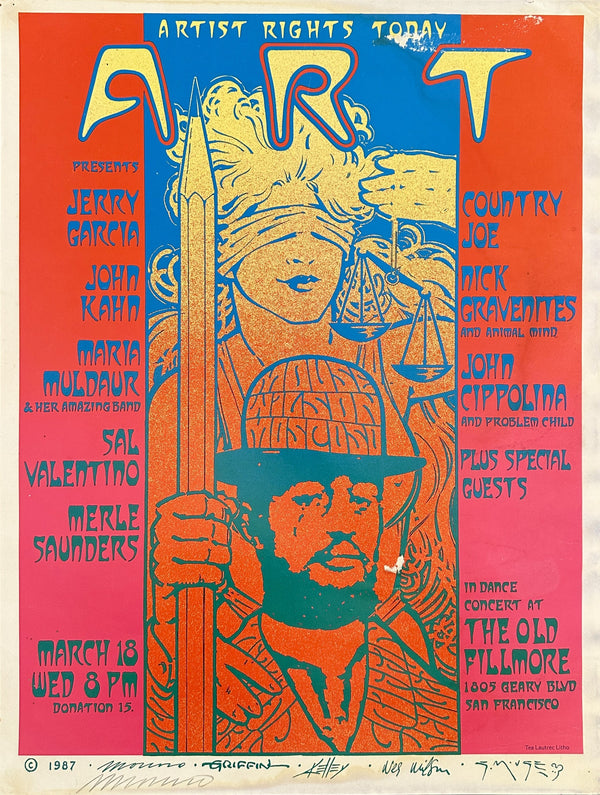 Artist Rights Today (Signed by Moscoso) - Original Vintage Poster