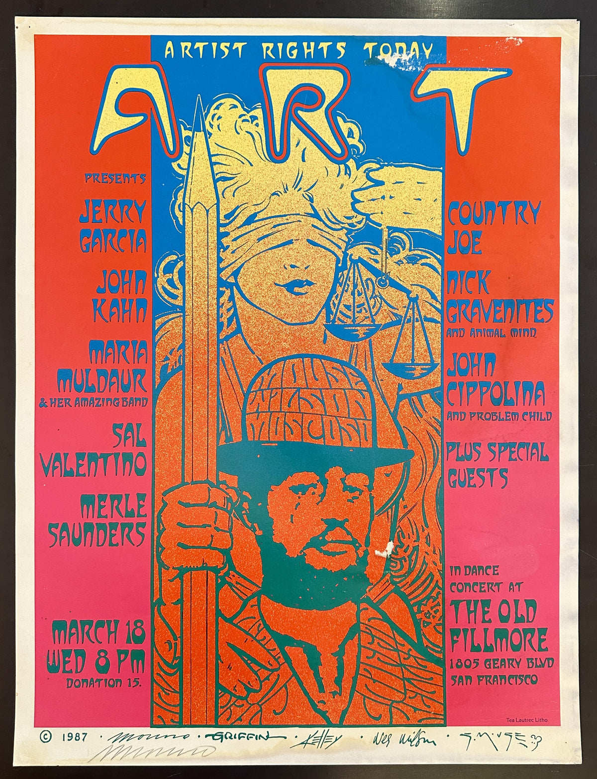 Artist Rights Today (Signed by Moscoso) - Original Vintage Poster