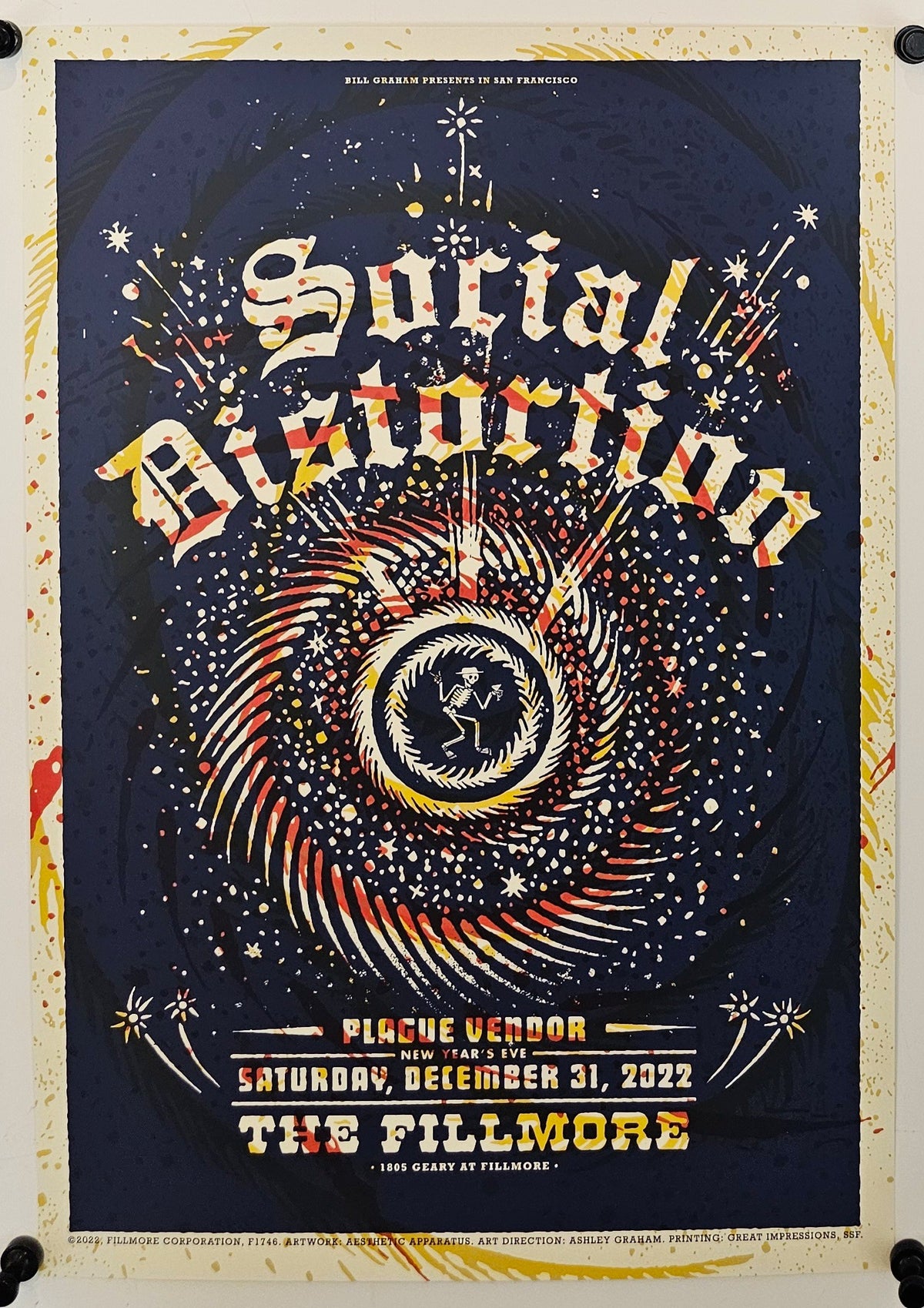 Social Distortion, New Year's Eve - Original Vintage Poster