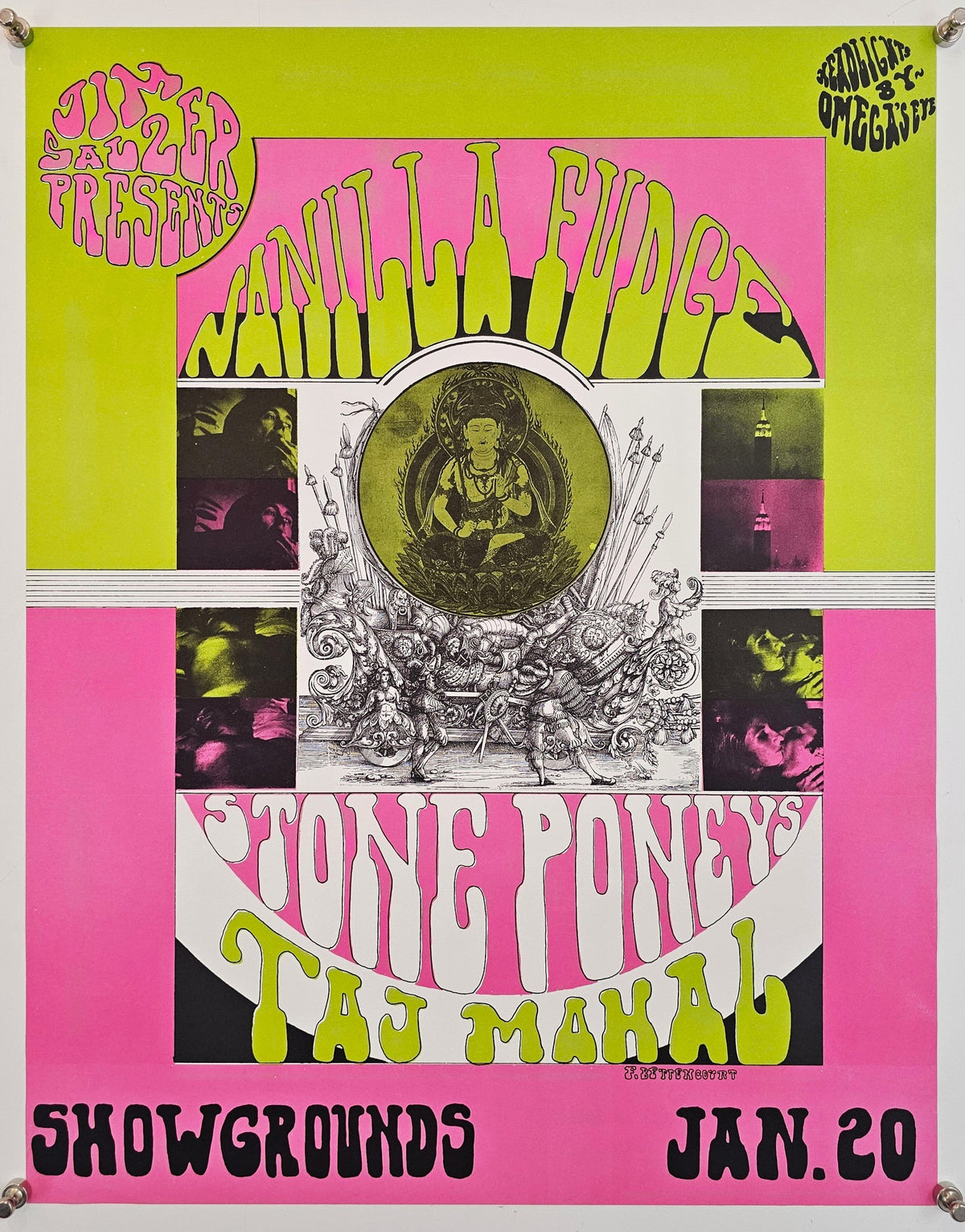 Vanilla Fudge & Taj Mahal - Original Vintage Poster