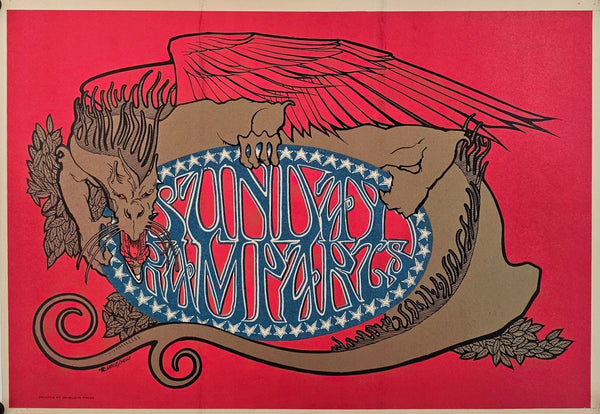 Sunday Ramparts by Stanley Mouse & Alton Kelley - Original Vintage Poster
