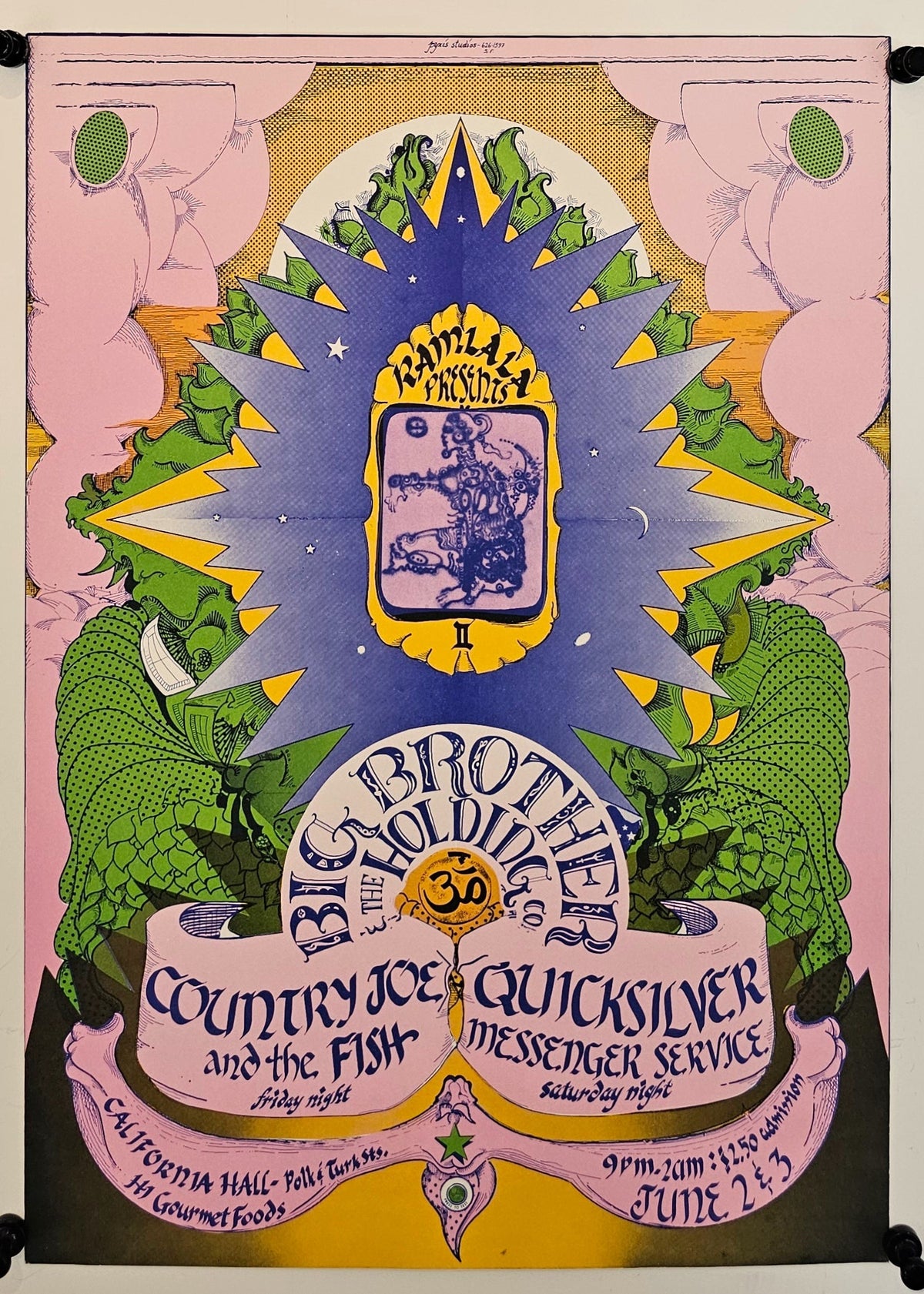 Big Brother at California Hall - Original Vintage Poster