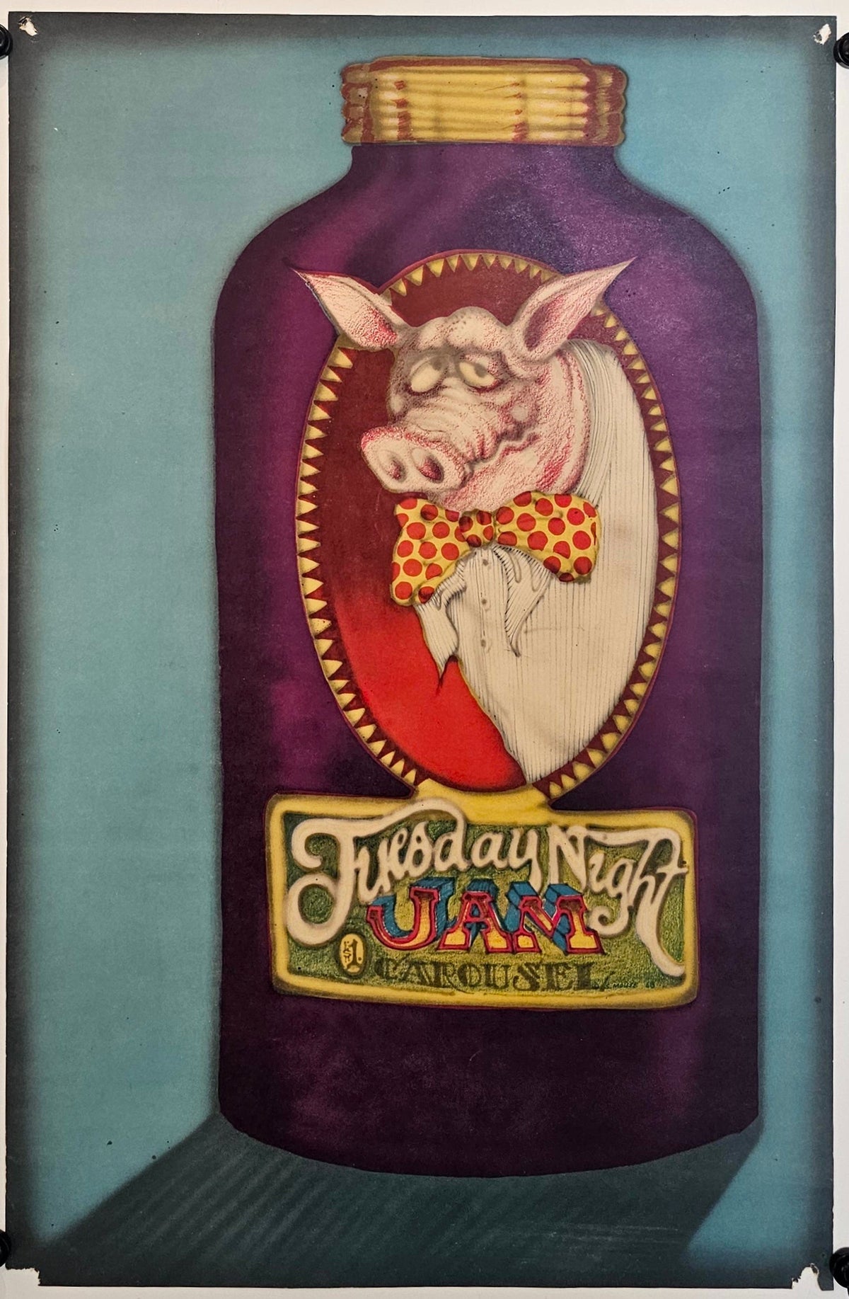 Tuesday Night Jam by Stanley Mouse - Original Vintage Poster