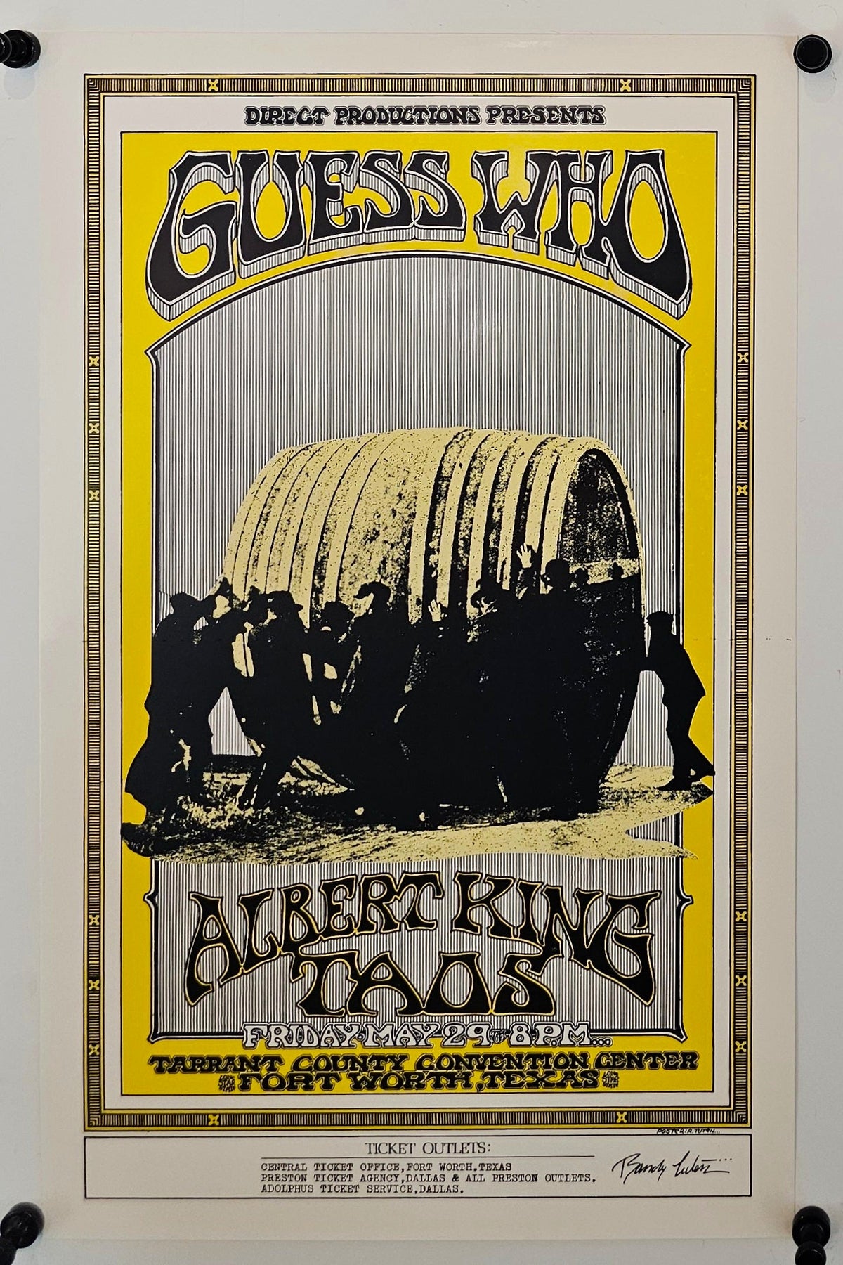 The Guess Who by Randy Tuten - Original Vintage Poster