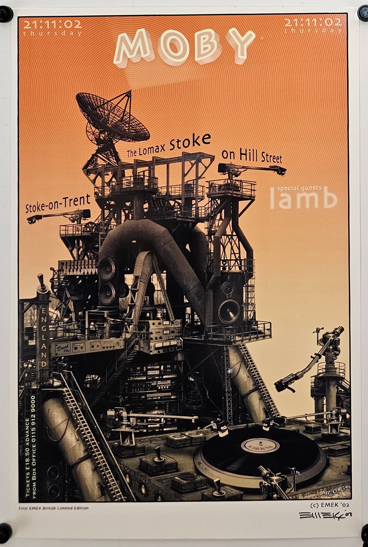 Moby by Emek (Signed)  - Original Vintage Poster