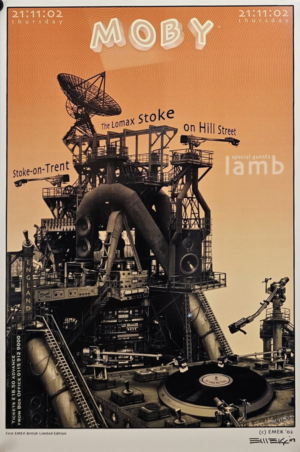 Moby by Emek (Signed)  - Original Vintage Poster