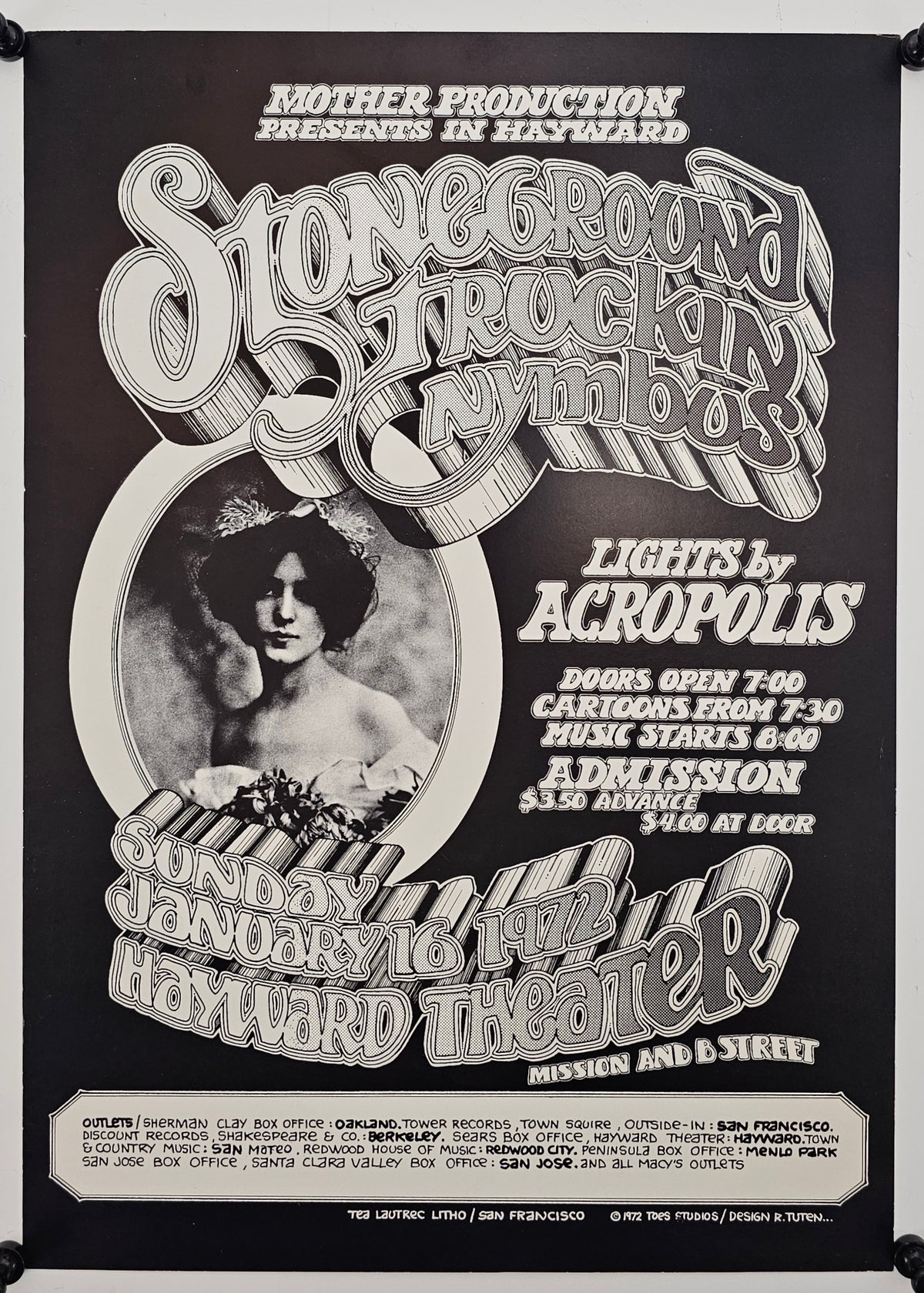 Stoneground by Randy Tuten - Original Vintage Poster