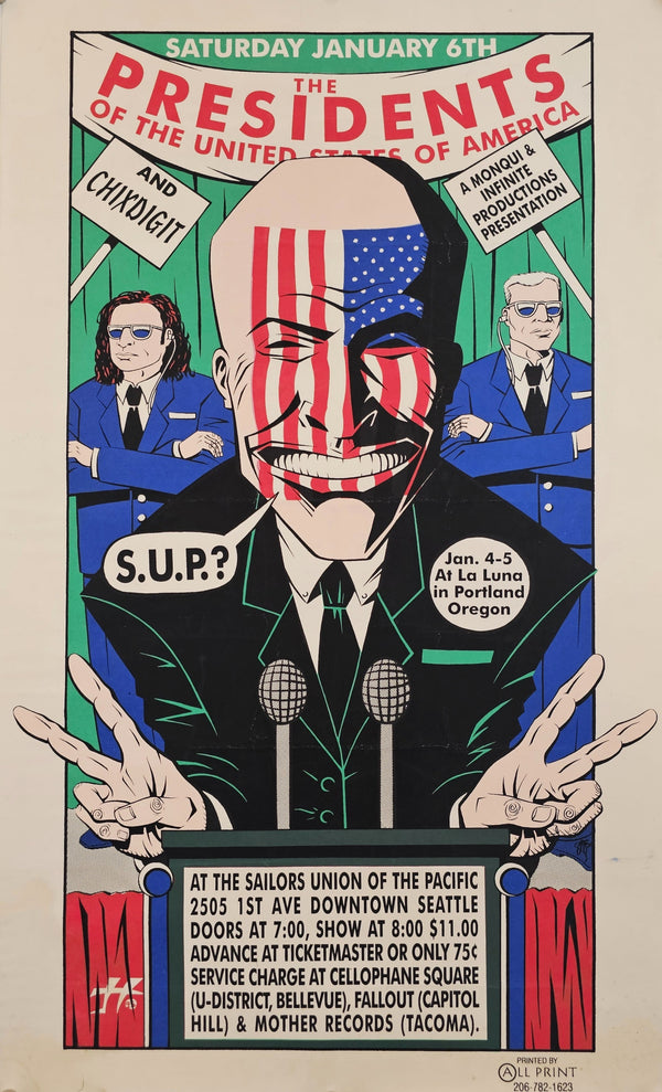Presidents Of The United States Of America - Original Vintage Poster