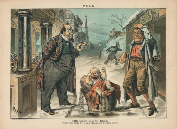 Tariff Reform- Puck Magazine - Authentic Vintage Illustration