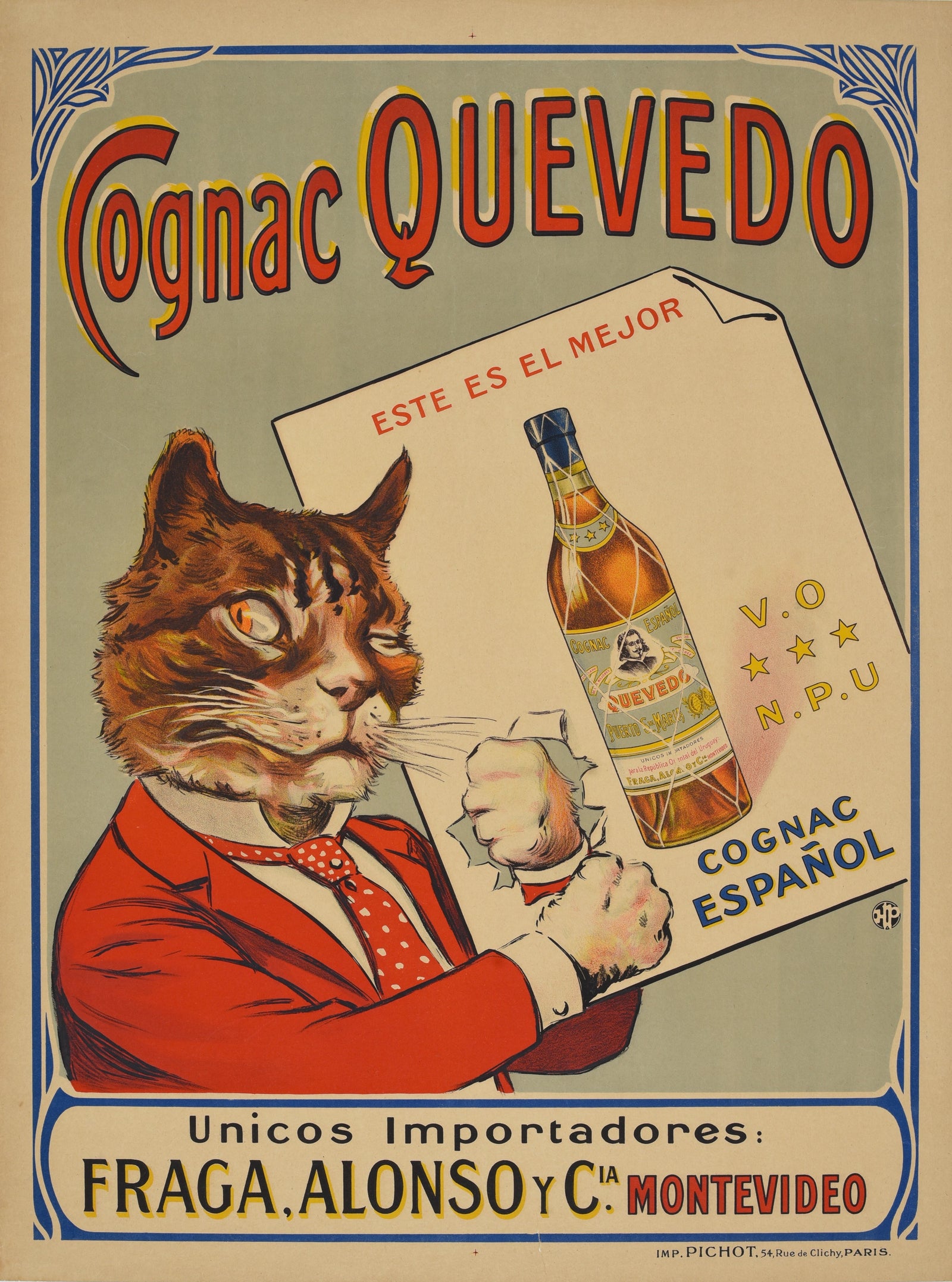 Cognac Quevedo - Authentic Vintage Poster