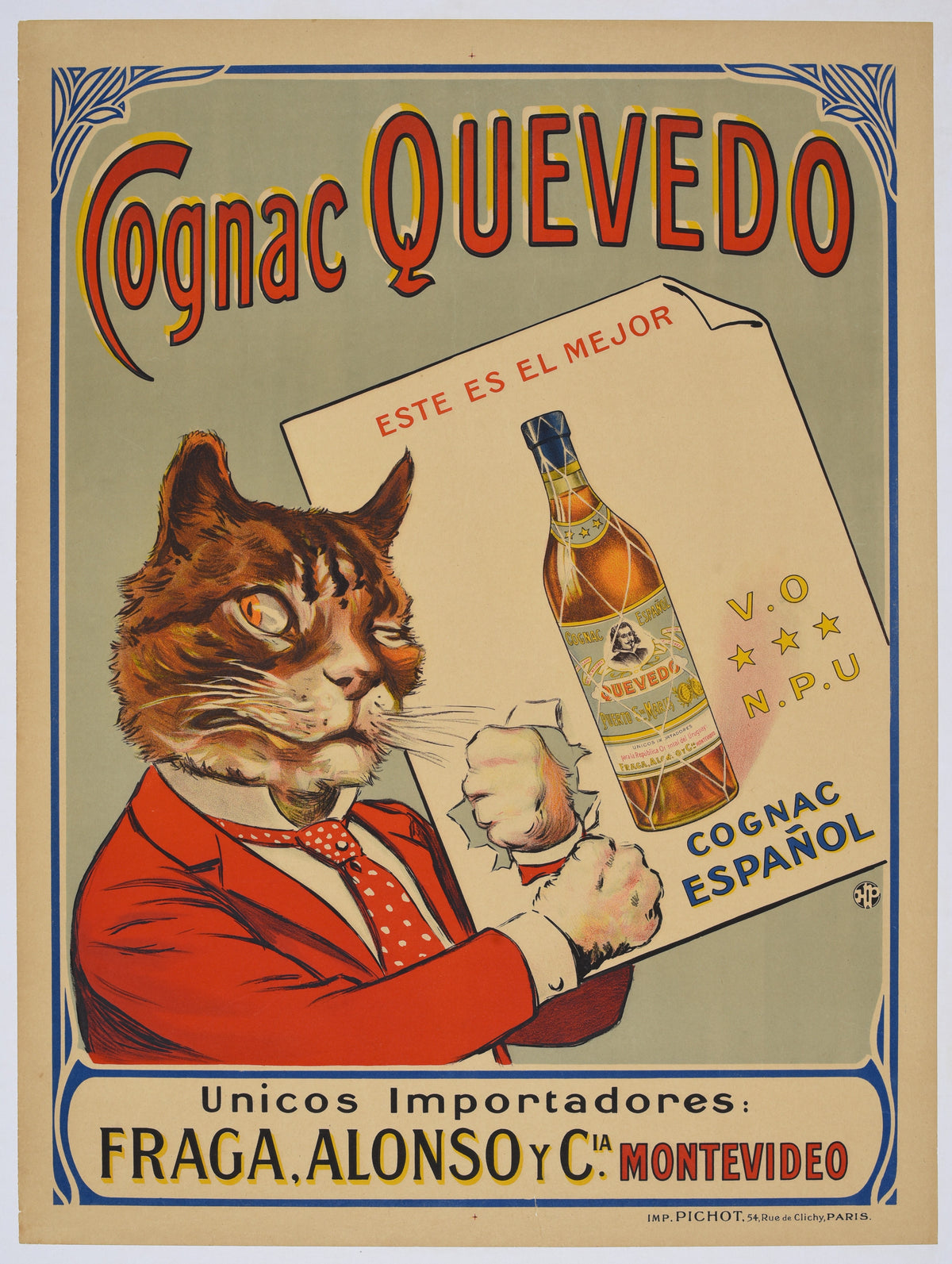 Cognac Quevedo - Authentic Vintage Poster