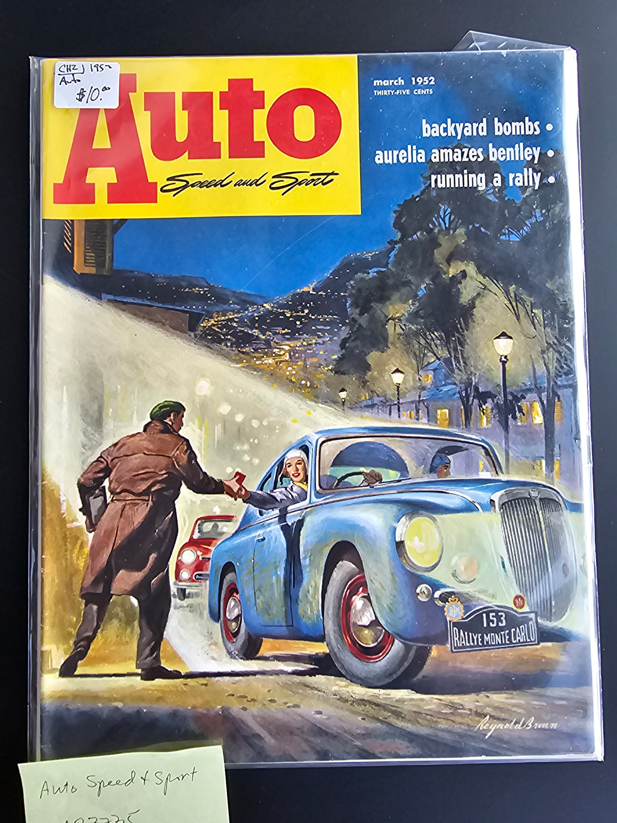 Auto Speed and Sport Magazine - Authentic Vintage Magazine/Book