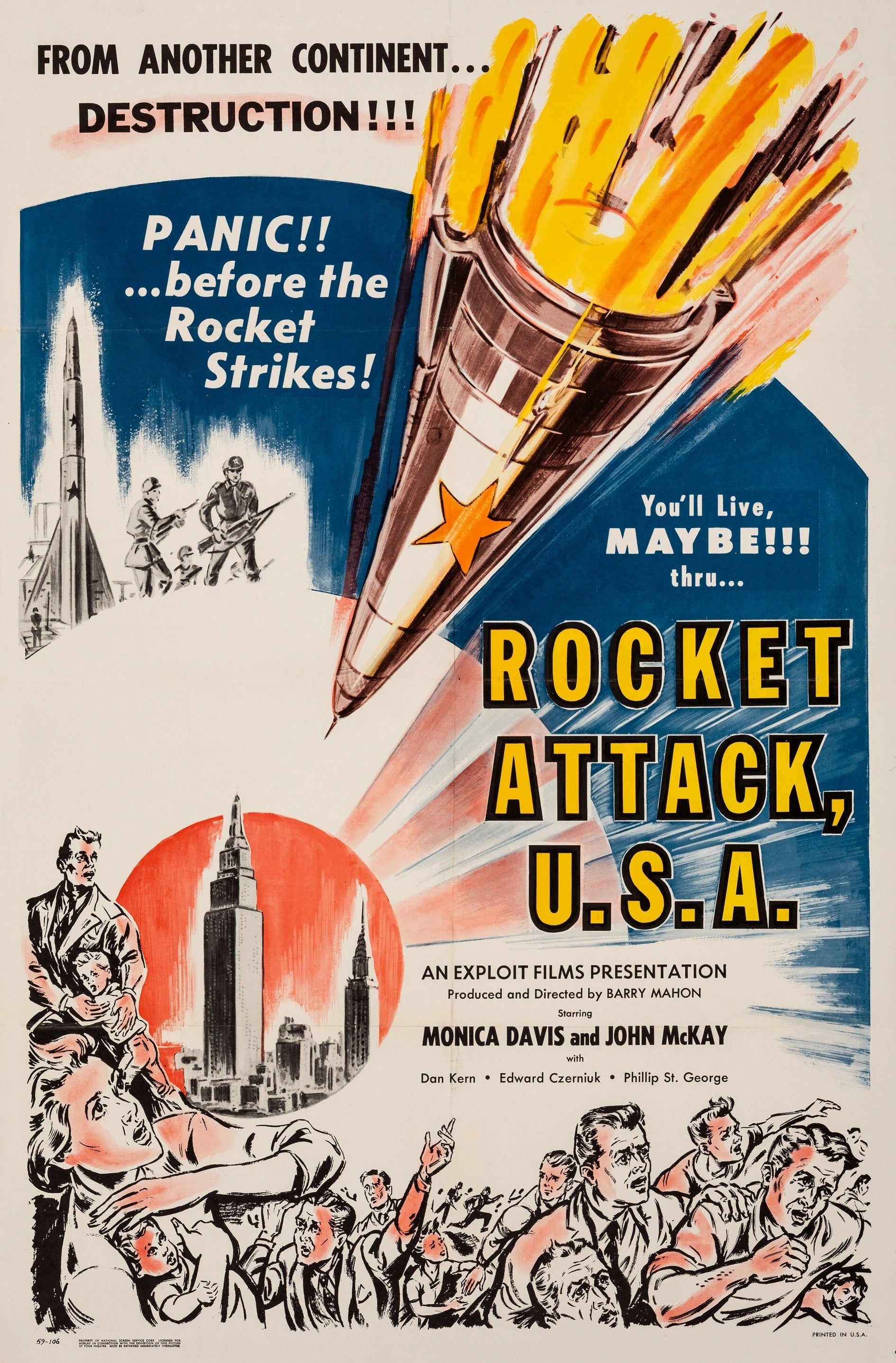 Rocket Attack - Authentic Vintage Poster