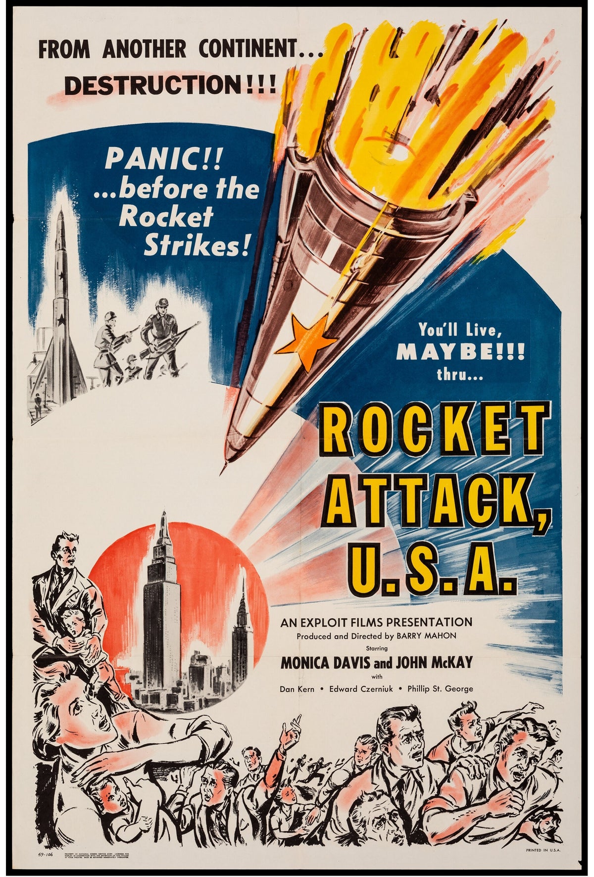 Rocket Attack - Authentic Vintage Poster