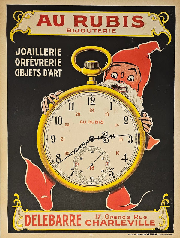Au Rubis Watches Poster - Authentic Vintage Posters