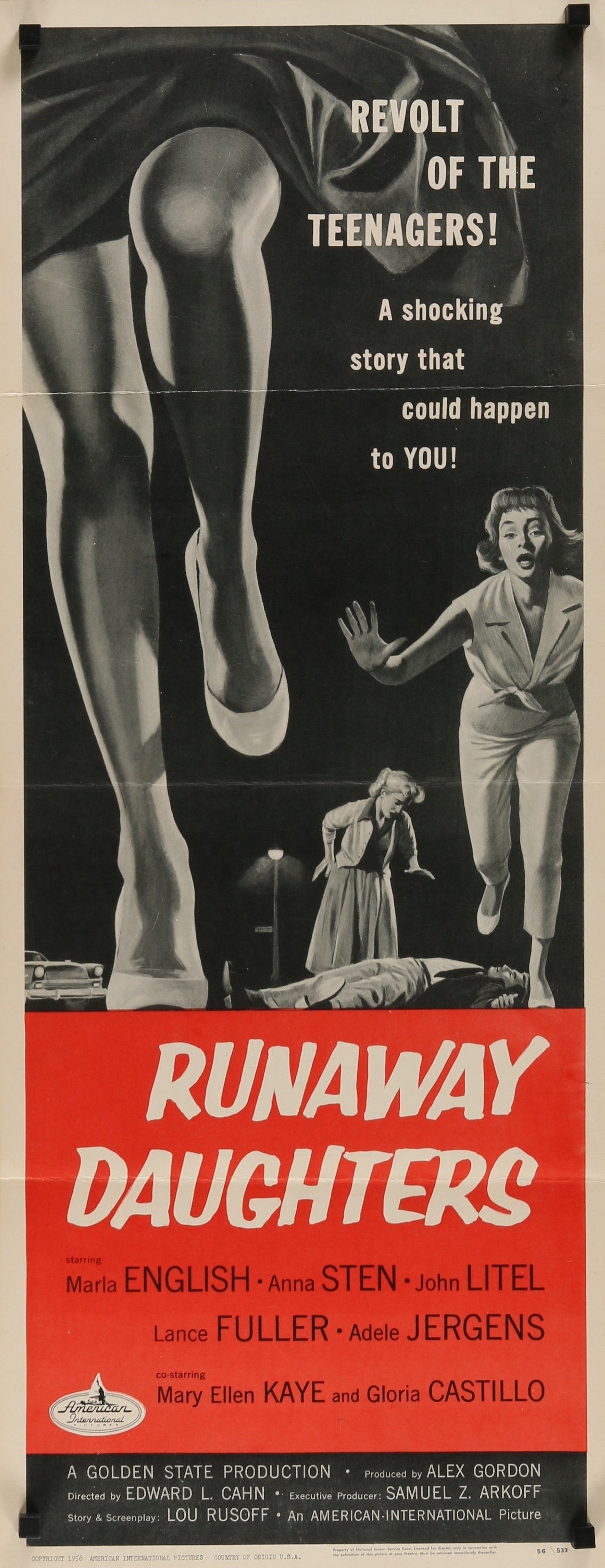 Runaway Daughters - Authentic Vintage Poster