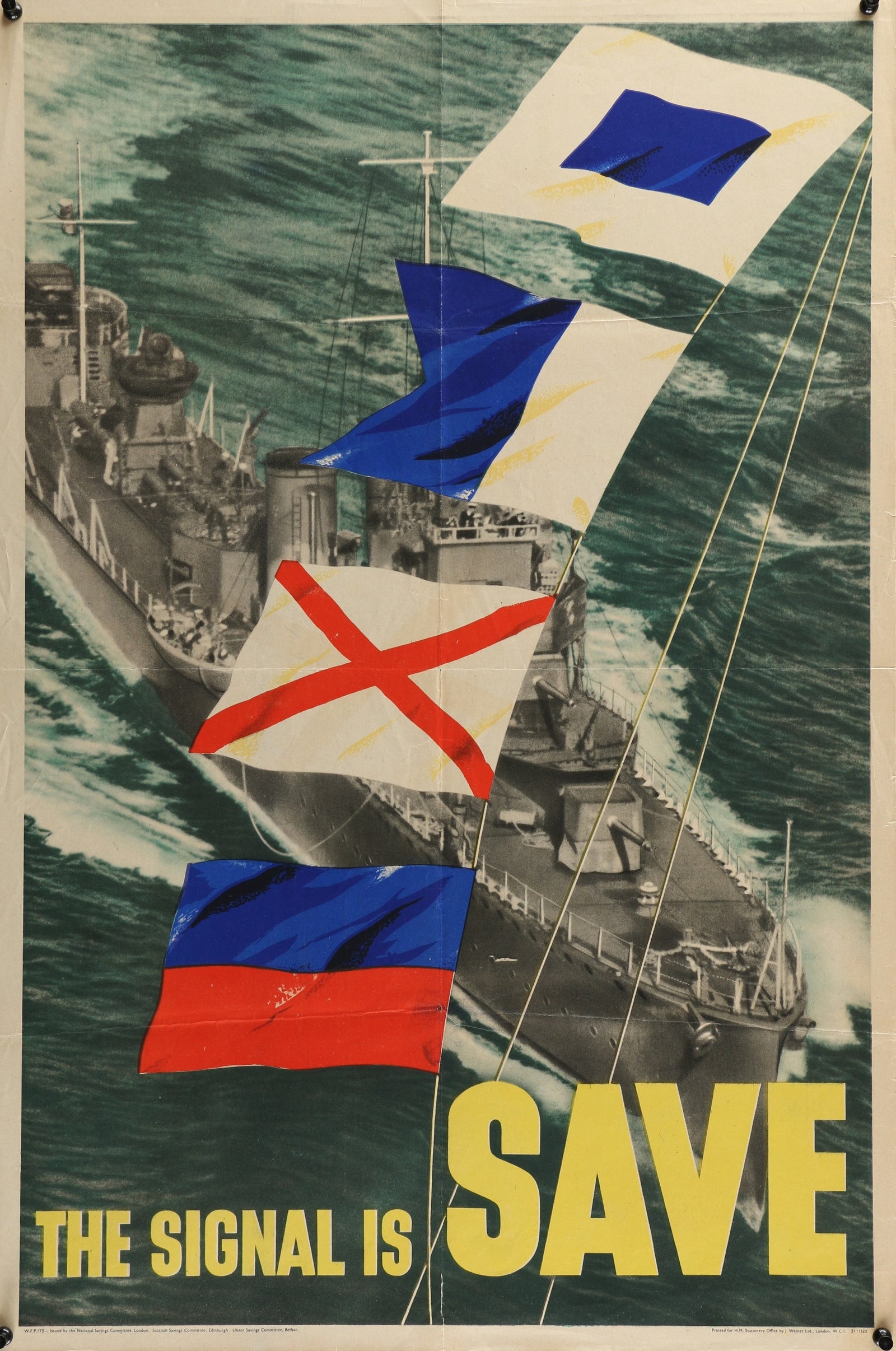 The Signals is Save, WW2 - Authentic Vintage Poster