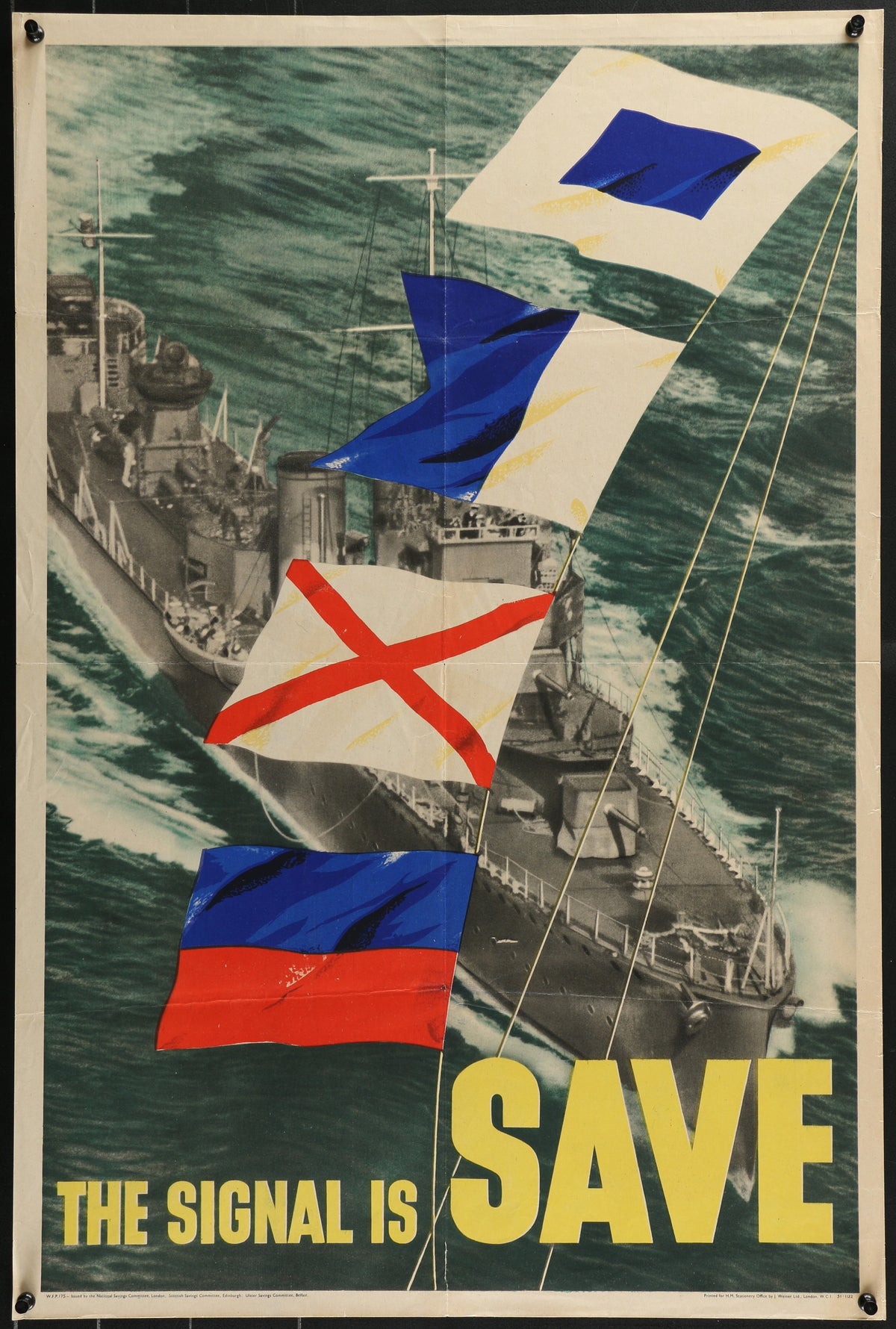 The Signals is Save, WW2 - Authentic Vintage Poster