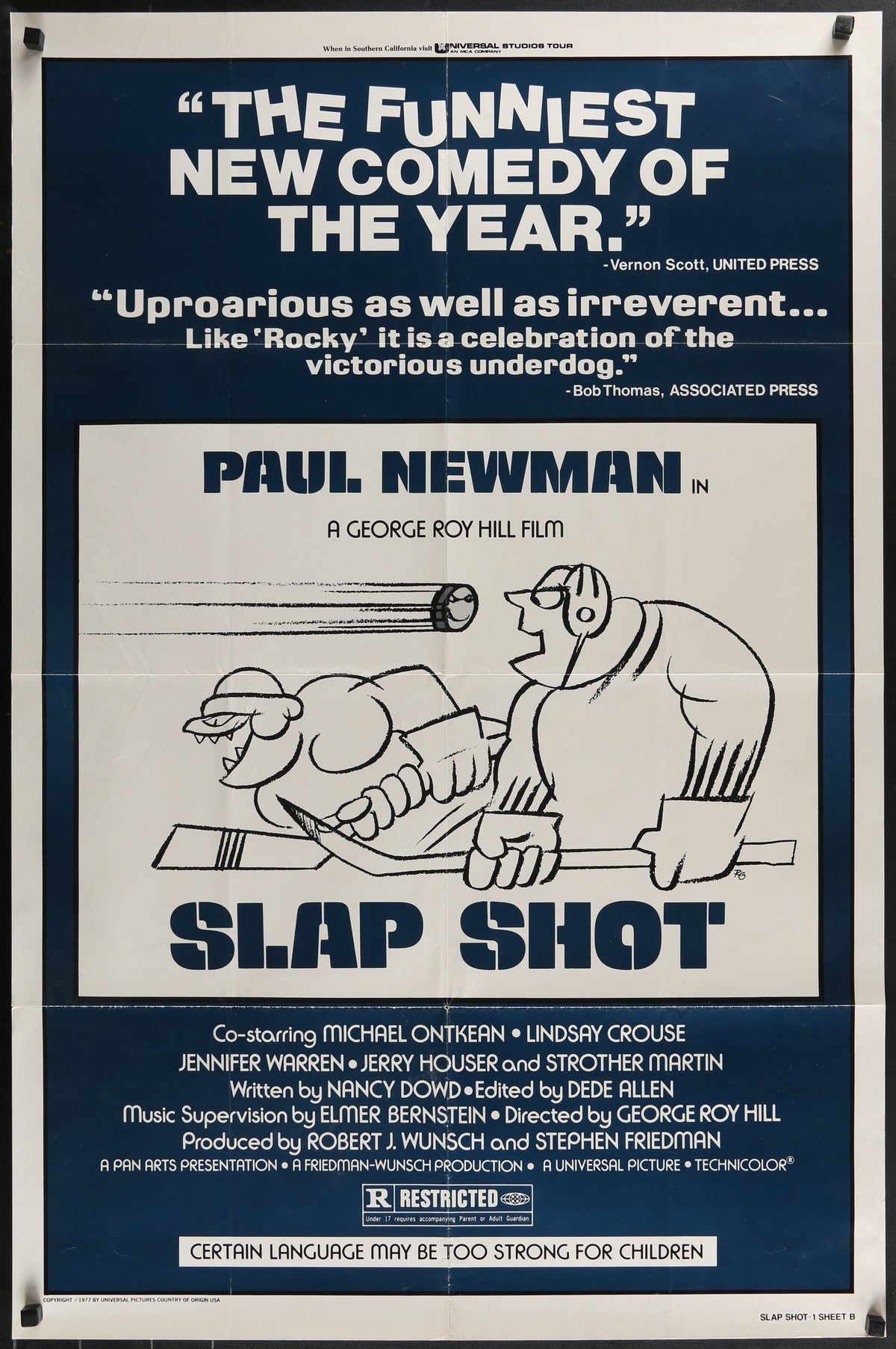 Slap Shot - Original Vintage Poster