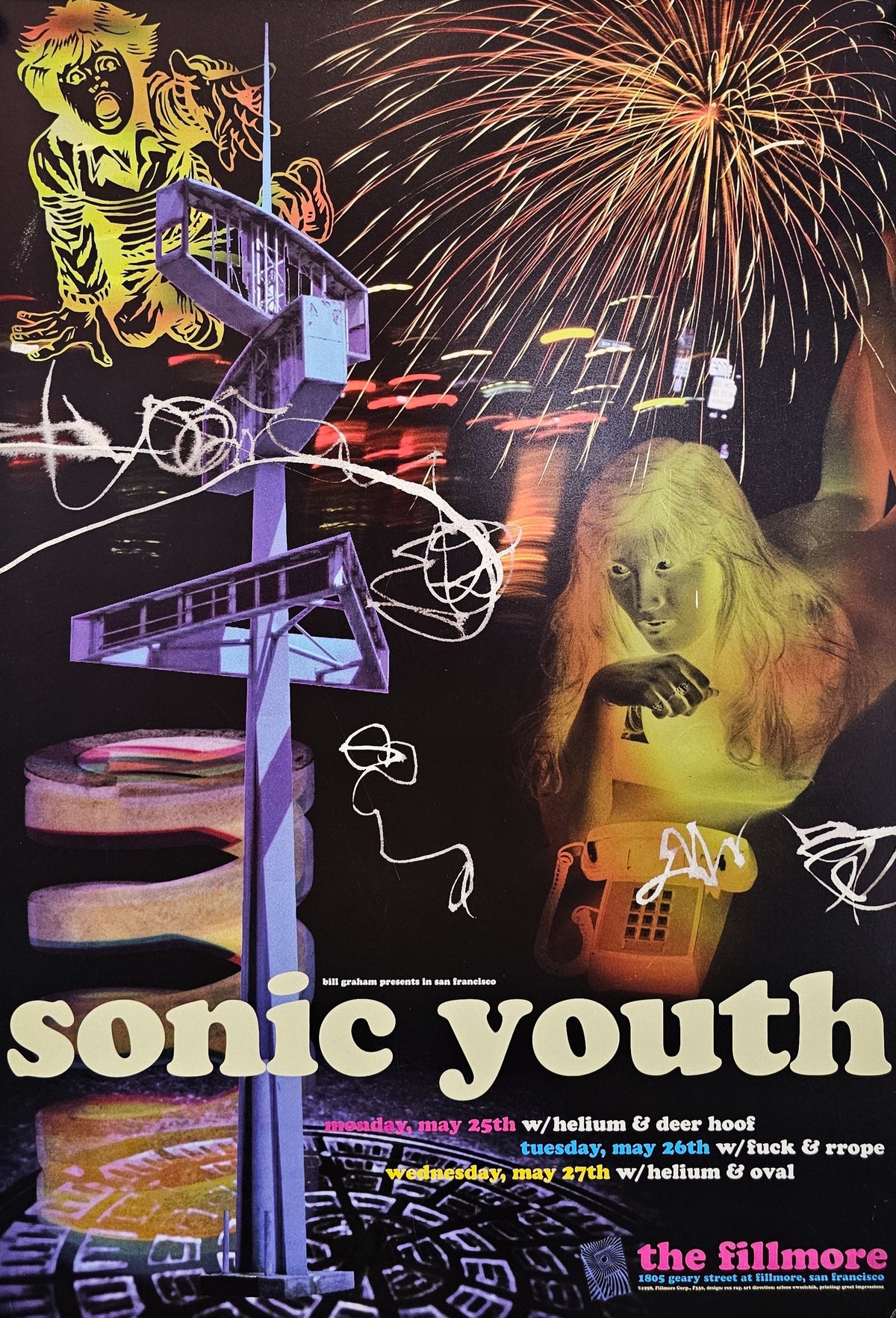 Sonic Youth, Deer Hoof (F-330-1)  - Original Vintage Poster
