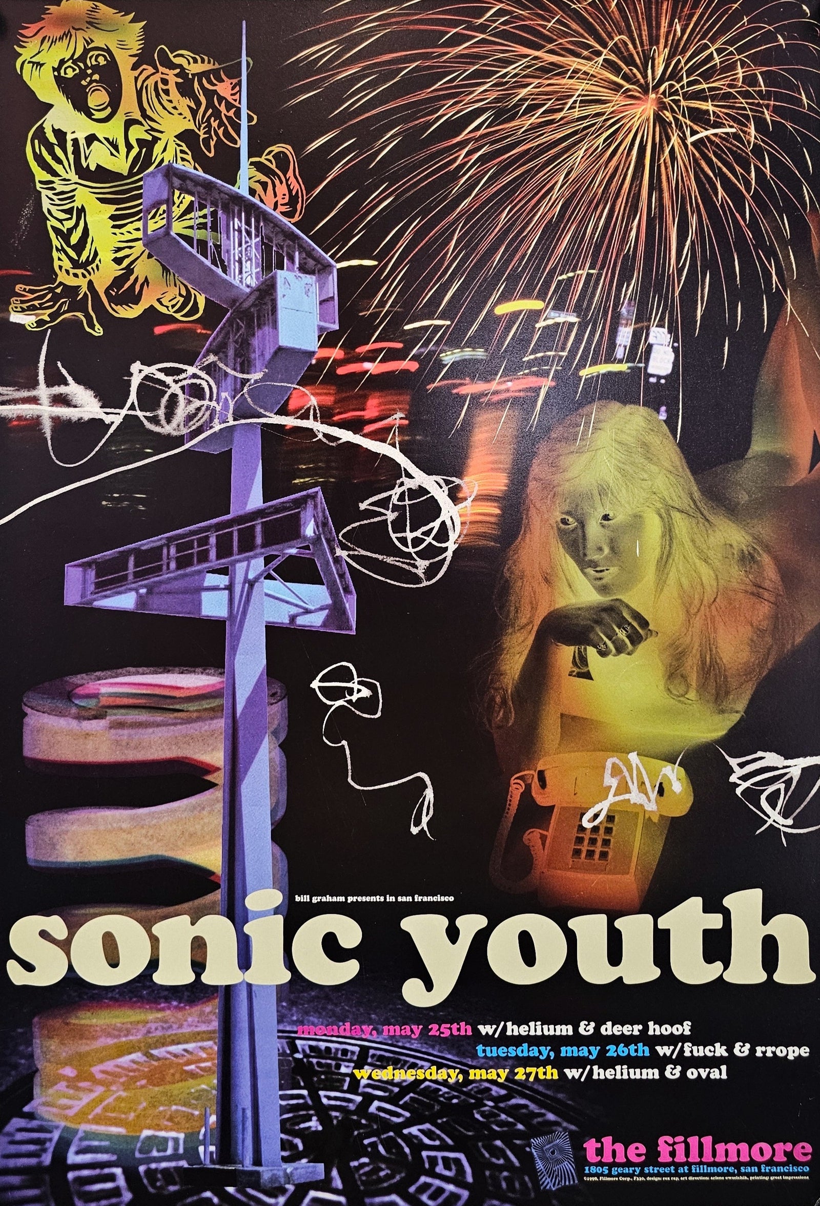 Sonic Youth, Deer Hoof (F-330-1)  - Original Vintage Poster
