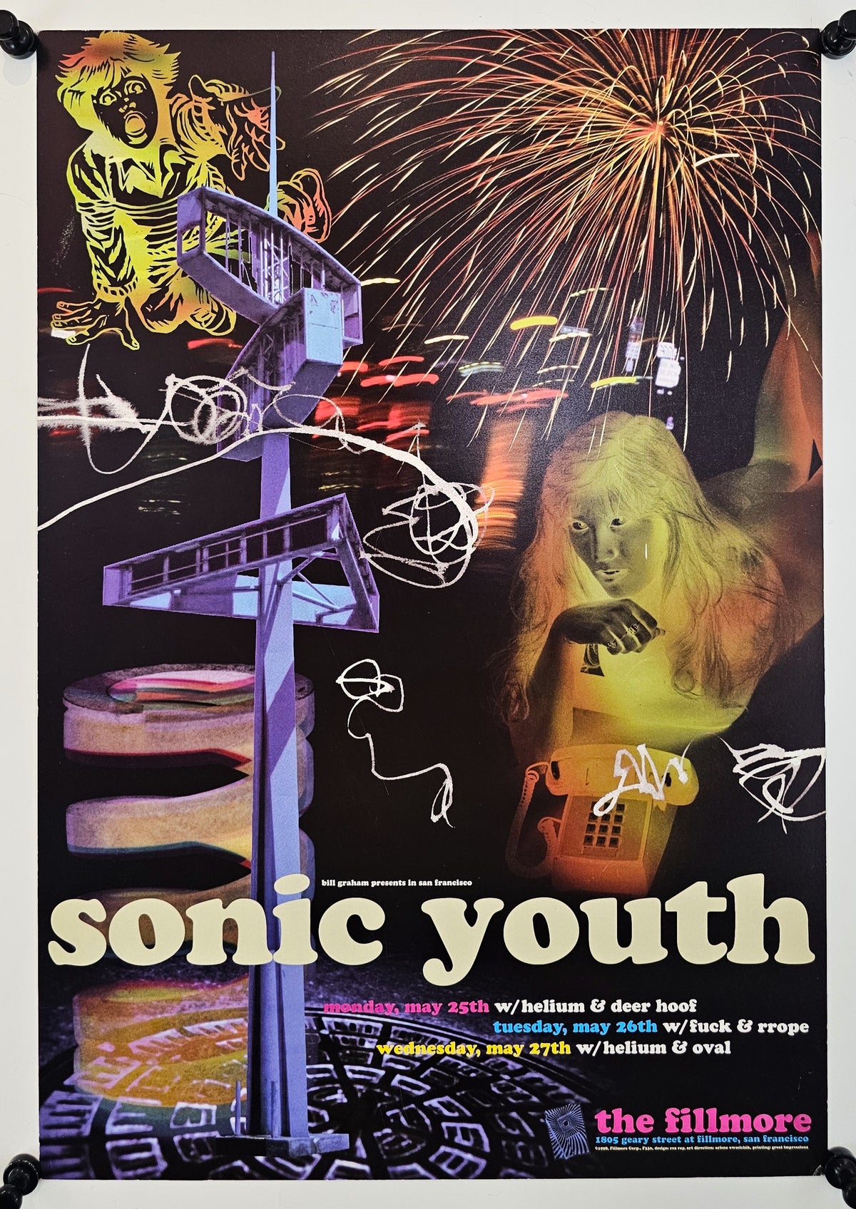 Sonic Youth, Deer Hoof (F-330-1)  - Original Vintage Poster
