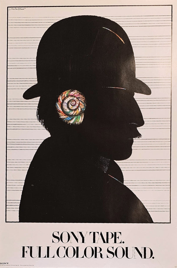 Sony, Full Color Sound by Milton Glaser - Authentic Vintage Poster