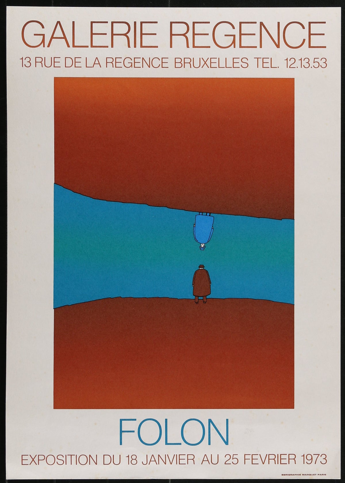 Galerie Regence Folon - Original Vintage Poster