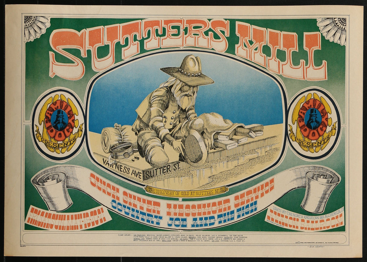 Sutter's Mill by Rick Griffin (FD-62-1) - Original Vintage Poster