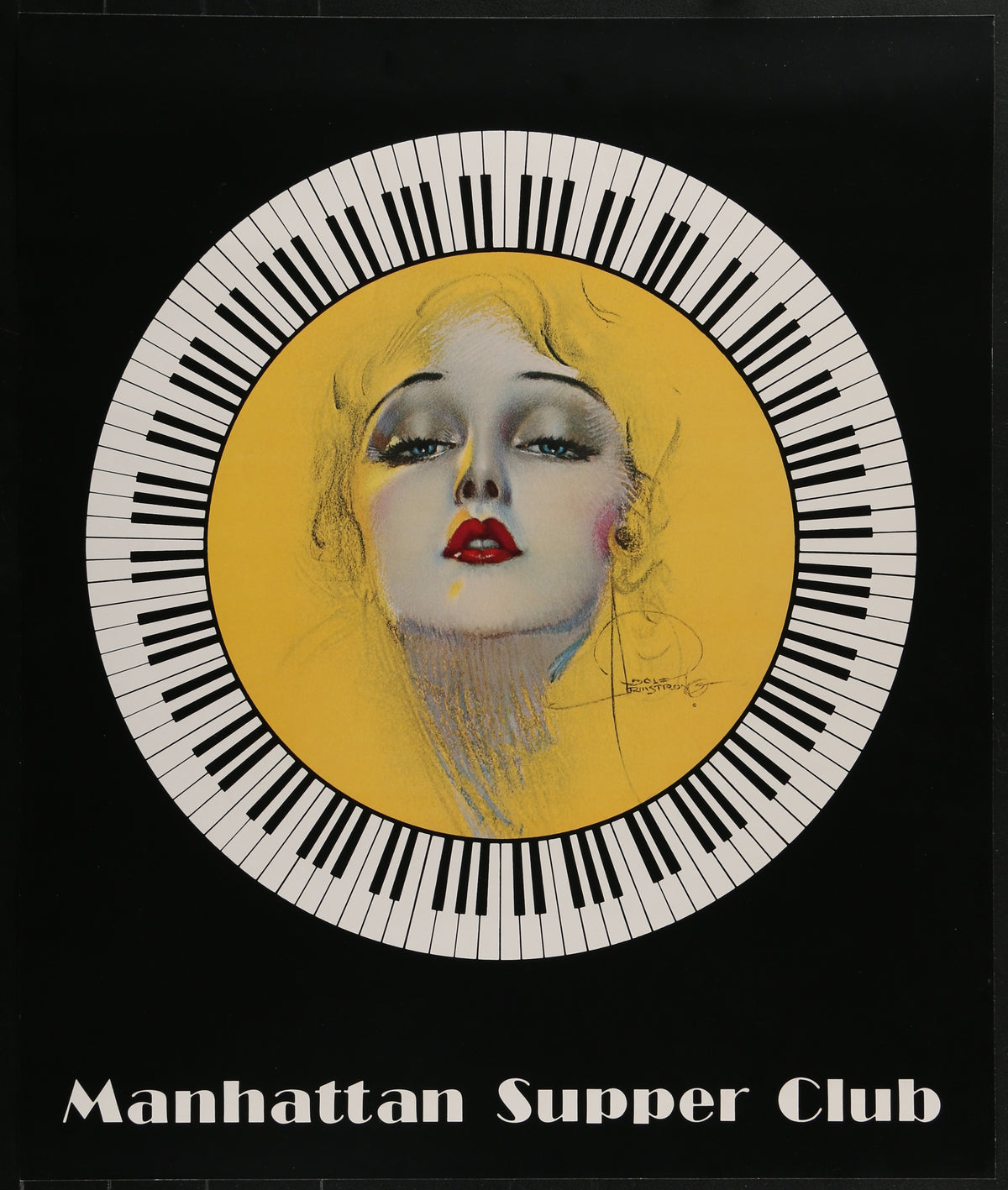 Manhattan Supper Club by Rolf Armstrong - Original Vintage Poster