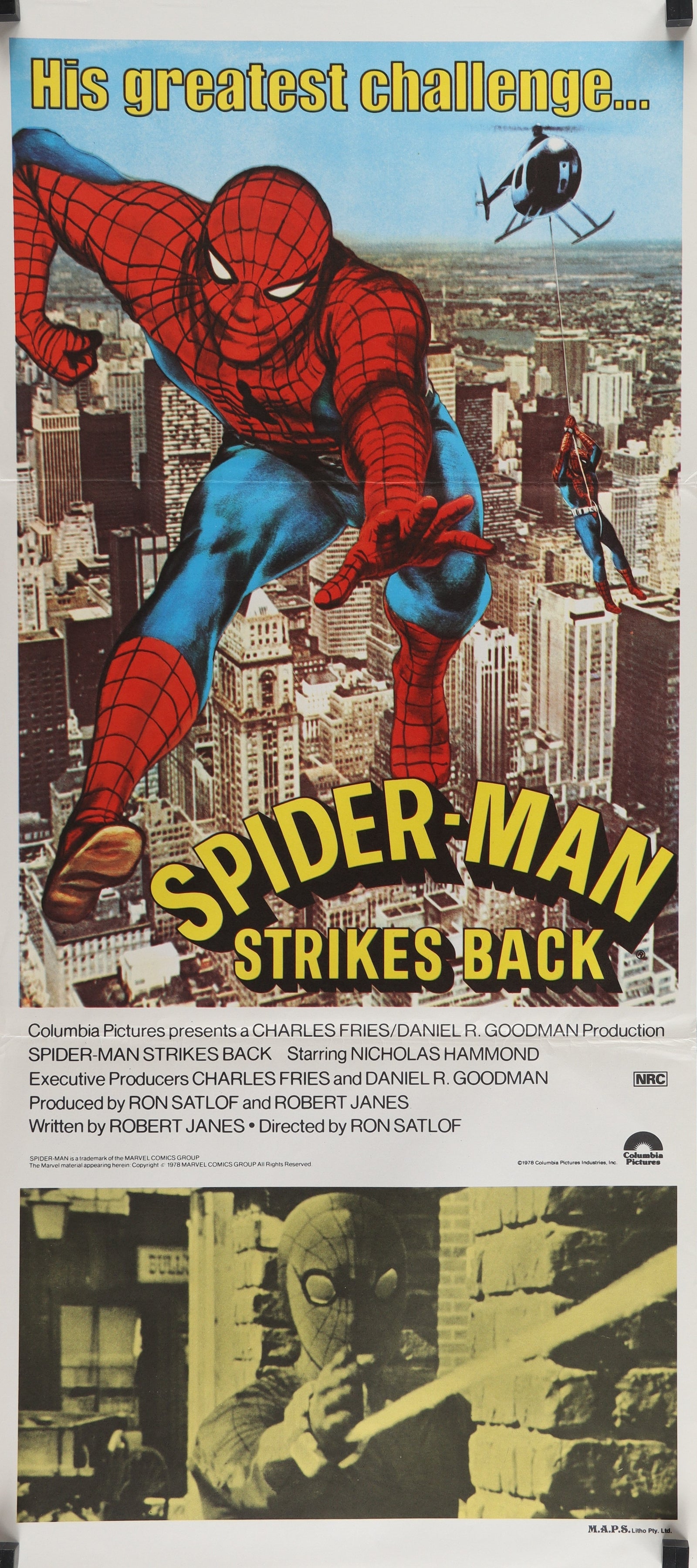 Spider-Man Strikes Back! - Authentic Vintage Poster