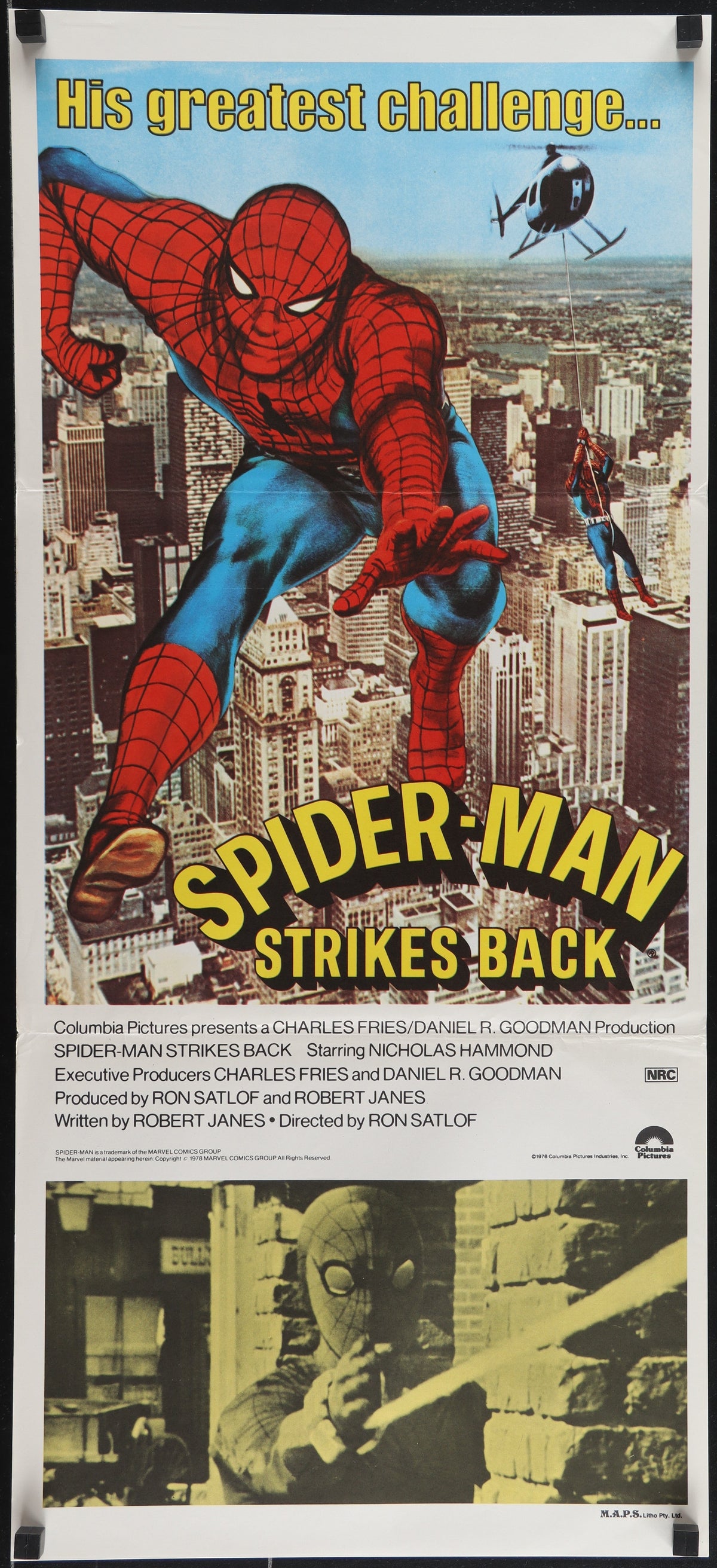 Spider-Man Strikes Back! - Authentic Vintage Poster