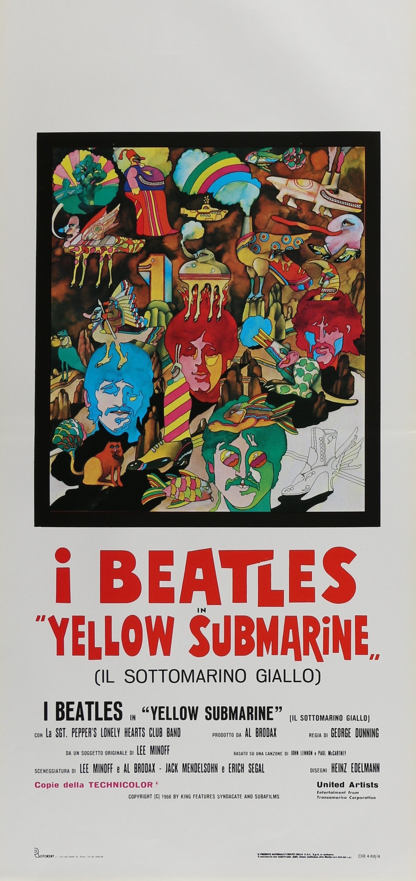Yellow Submarine - Authentic Vintage Poster