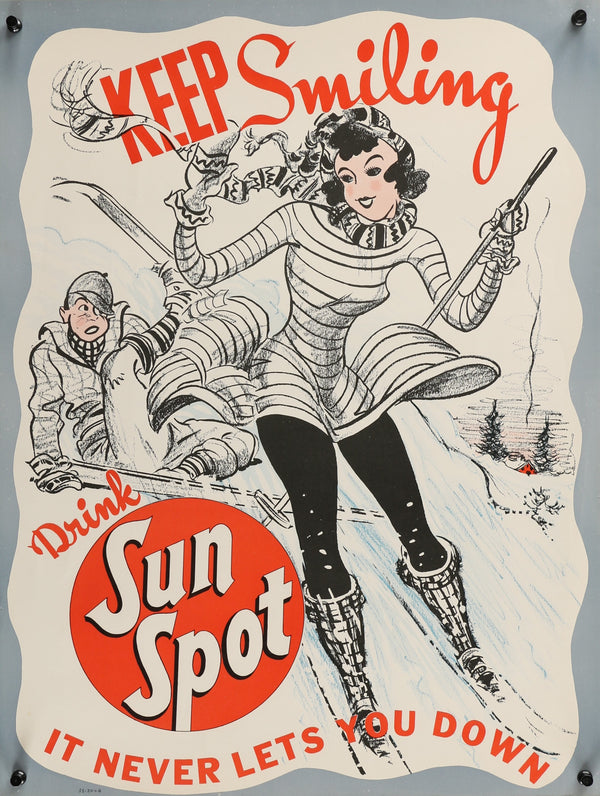 Drink Sun Spot - Authentic Vintage Poster