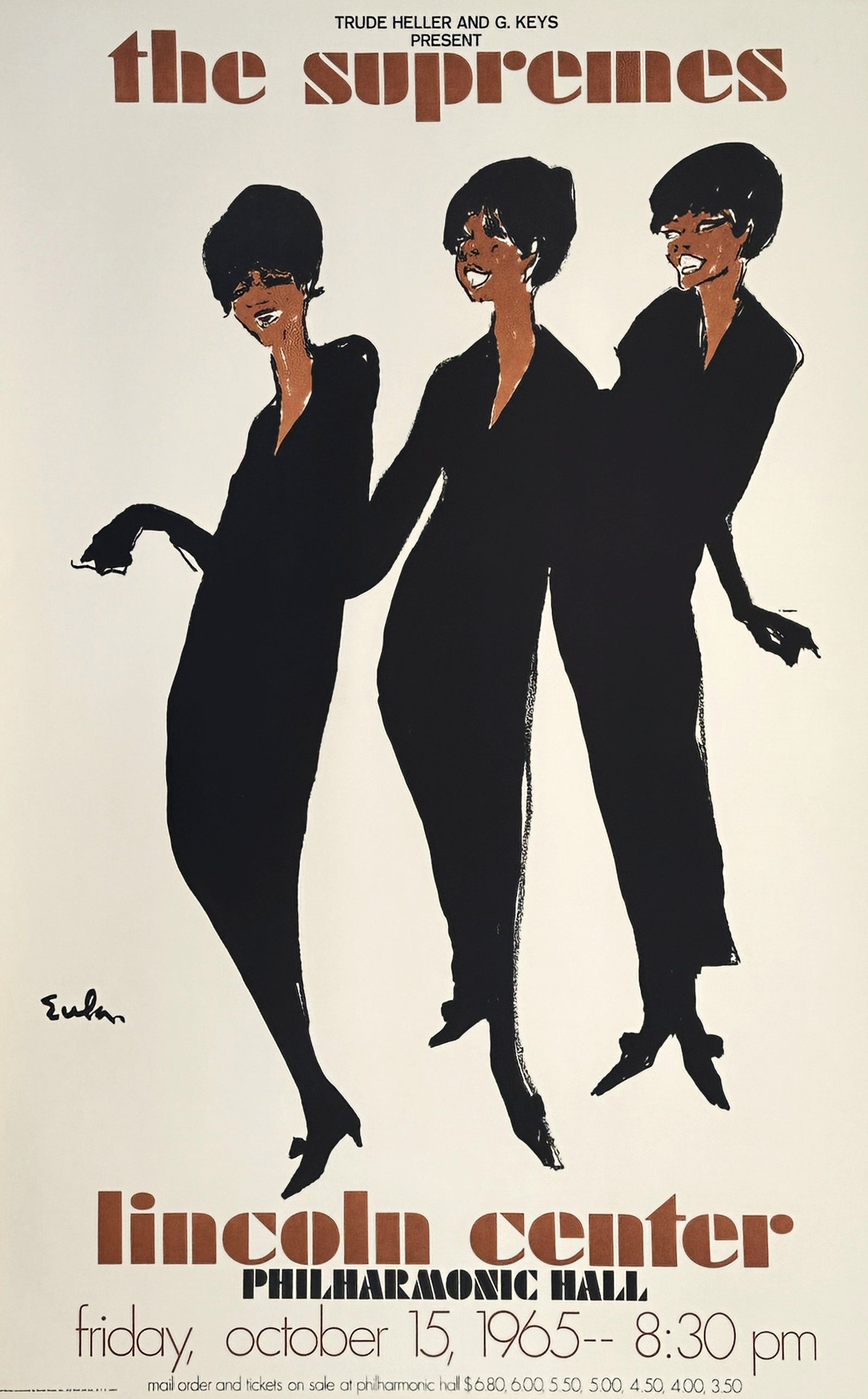 The Supremes, Lincoln Center - Authentic Vintage Poster