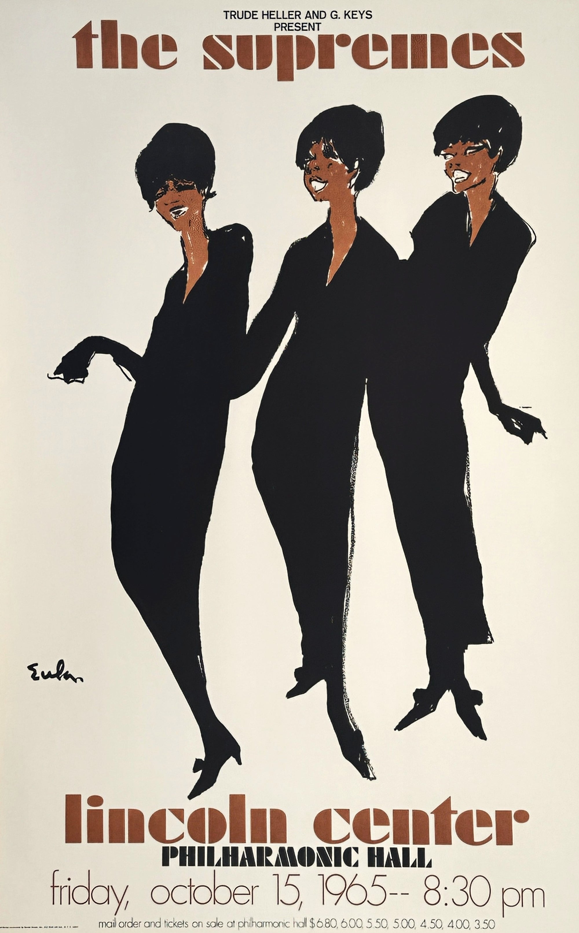 The Supremes, Lincoln Center - Authentic Vintage Poster