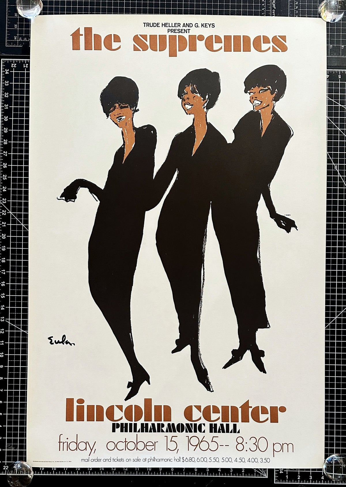 The Supremes, Lincoln Center - Authentic Vintage Poster