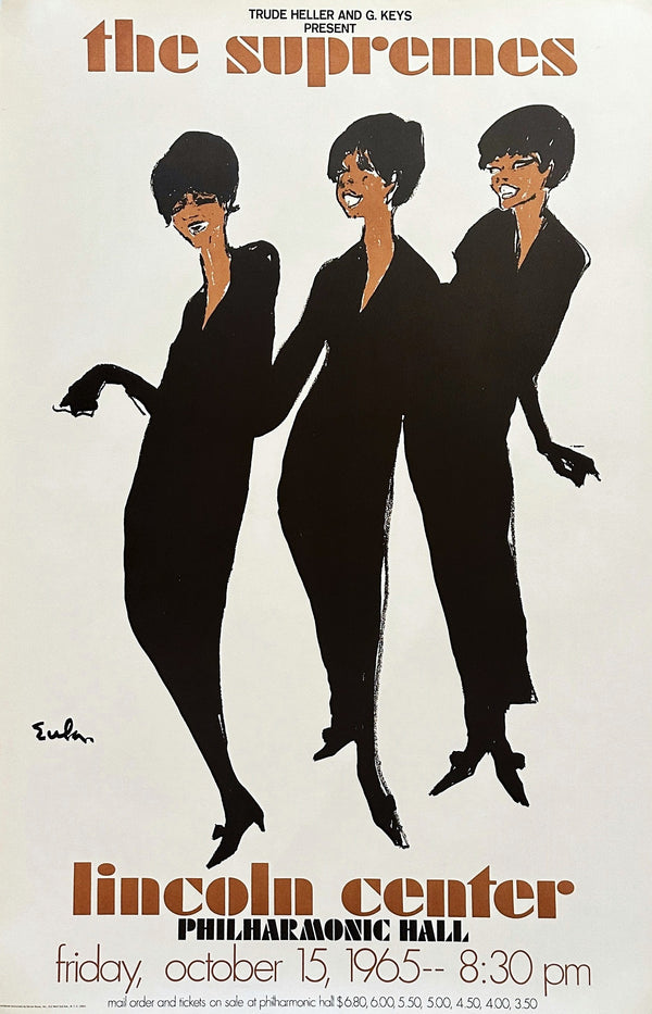 The Supremes, Lincoln Center - Authentic Vintage Poster