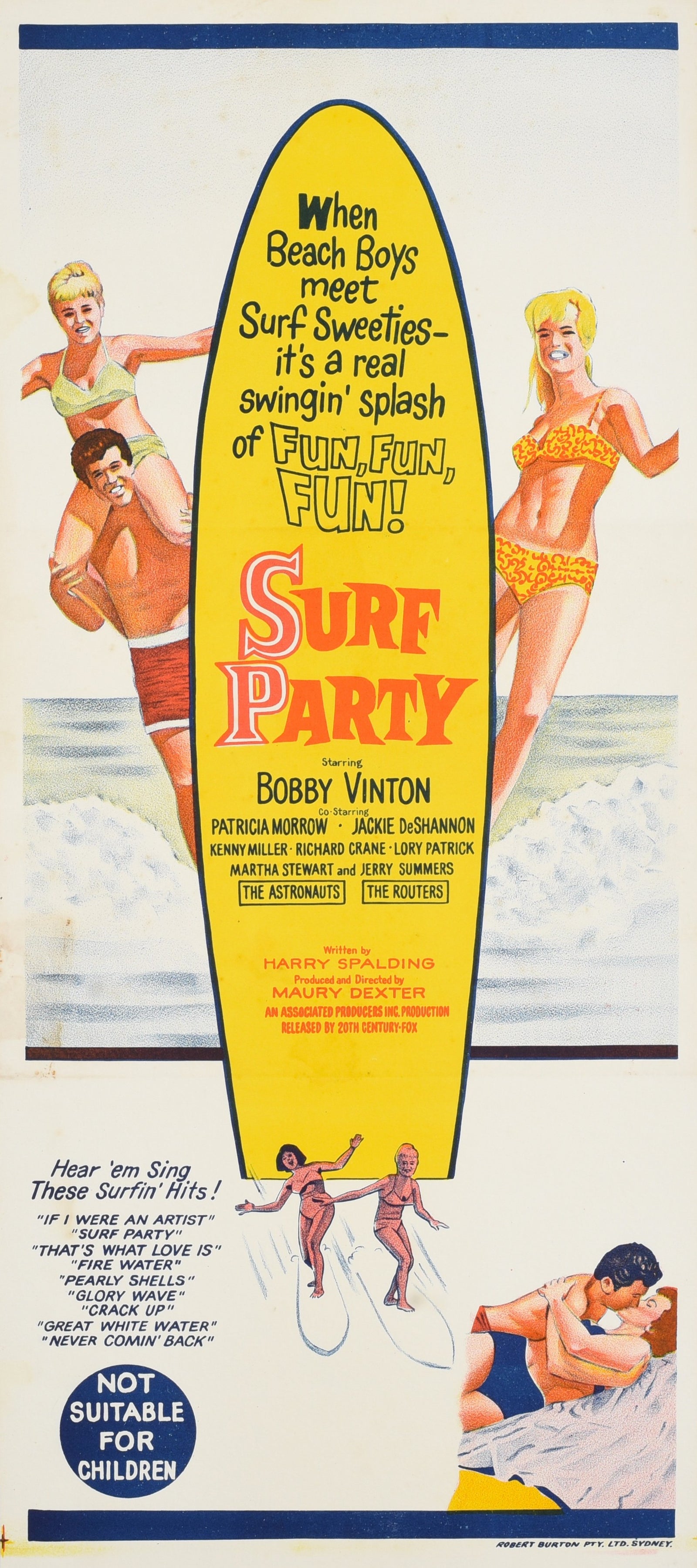 Surf Party - Authentic Vintage Poster