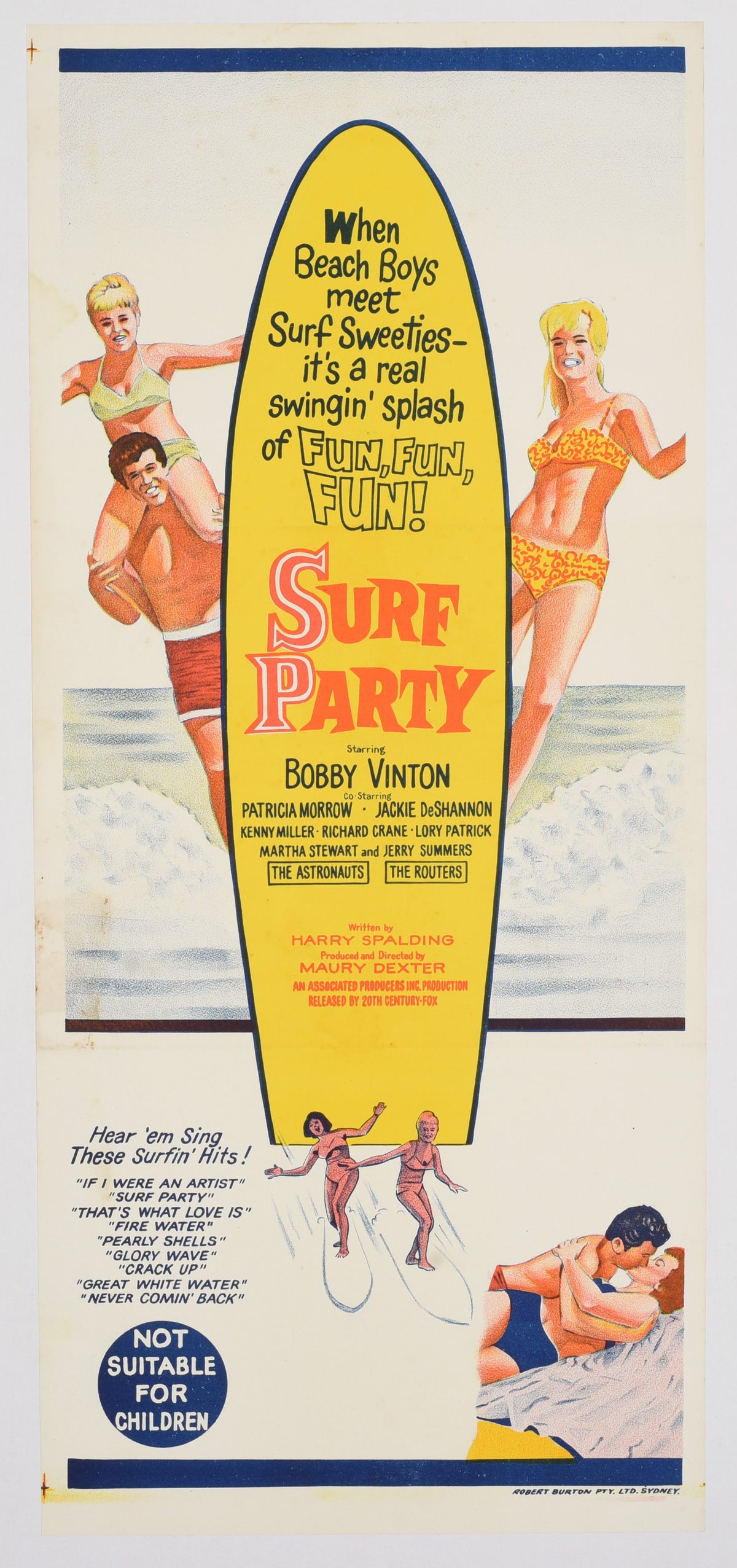 Surf Party - Authentic Vintage Poster