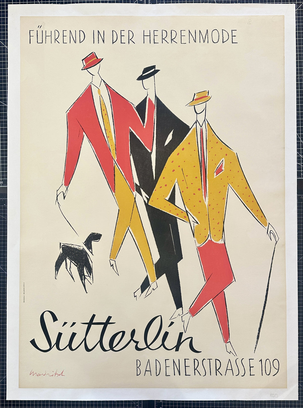 Sütterlin Menswear by Madritsch Poster - Authentic Vintage Posters