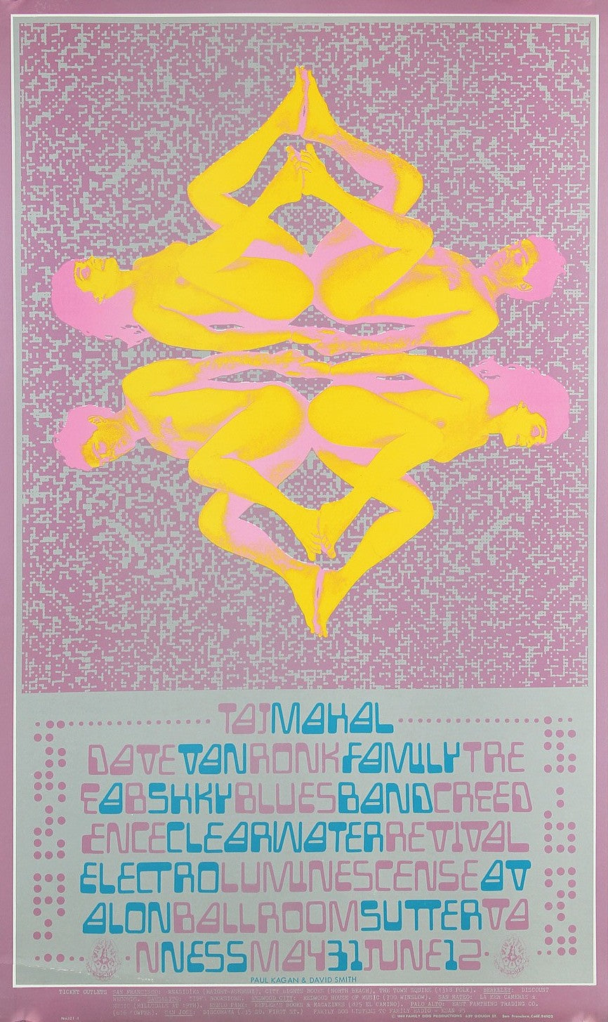 Taj Mahal, Creedence Clearwater Revival (FD-121) - Original Vintage Poster