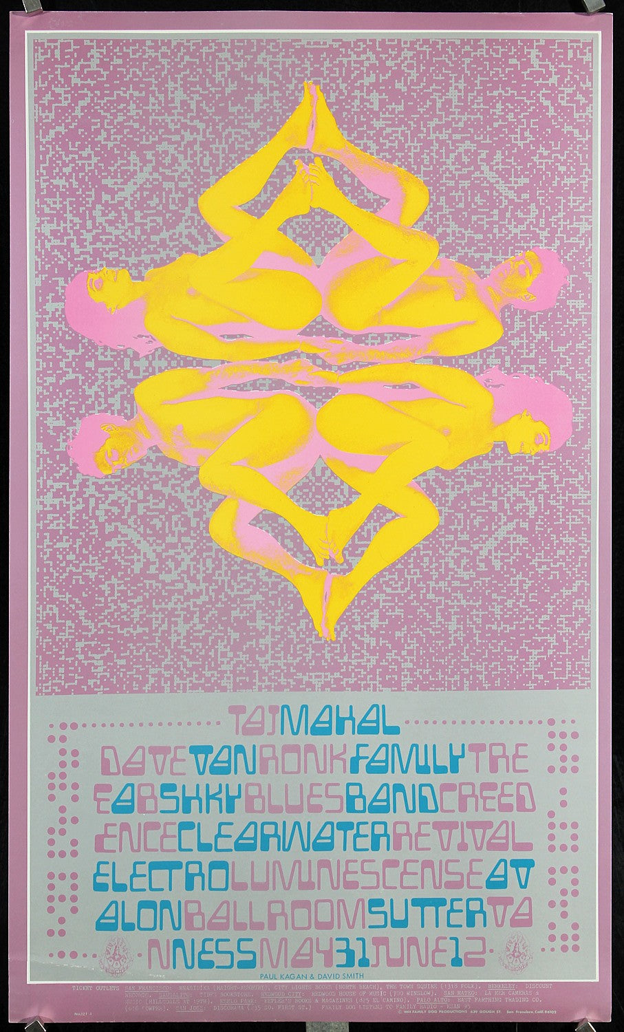 Taj Mahal & Creedence Clearwater Revival (FD-121-1) - Original Vintage Poster