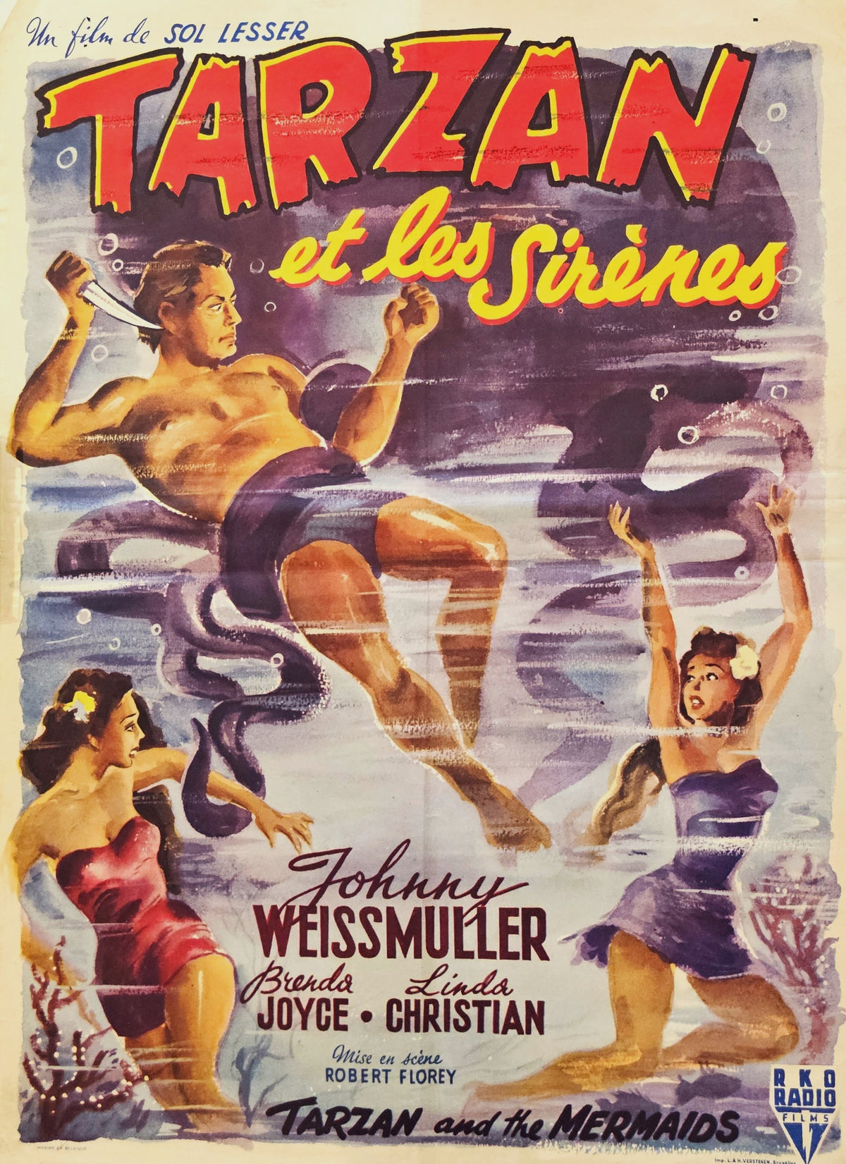 Tarzan and the Mermaids, Belgian Release