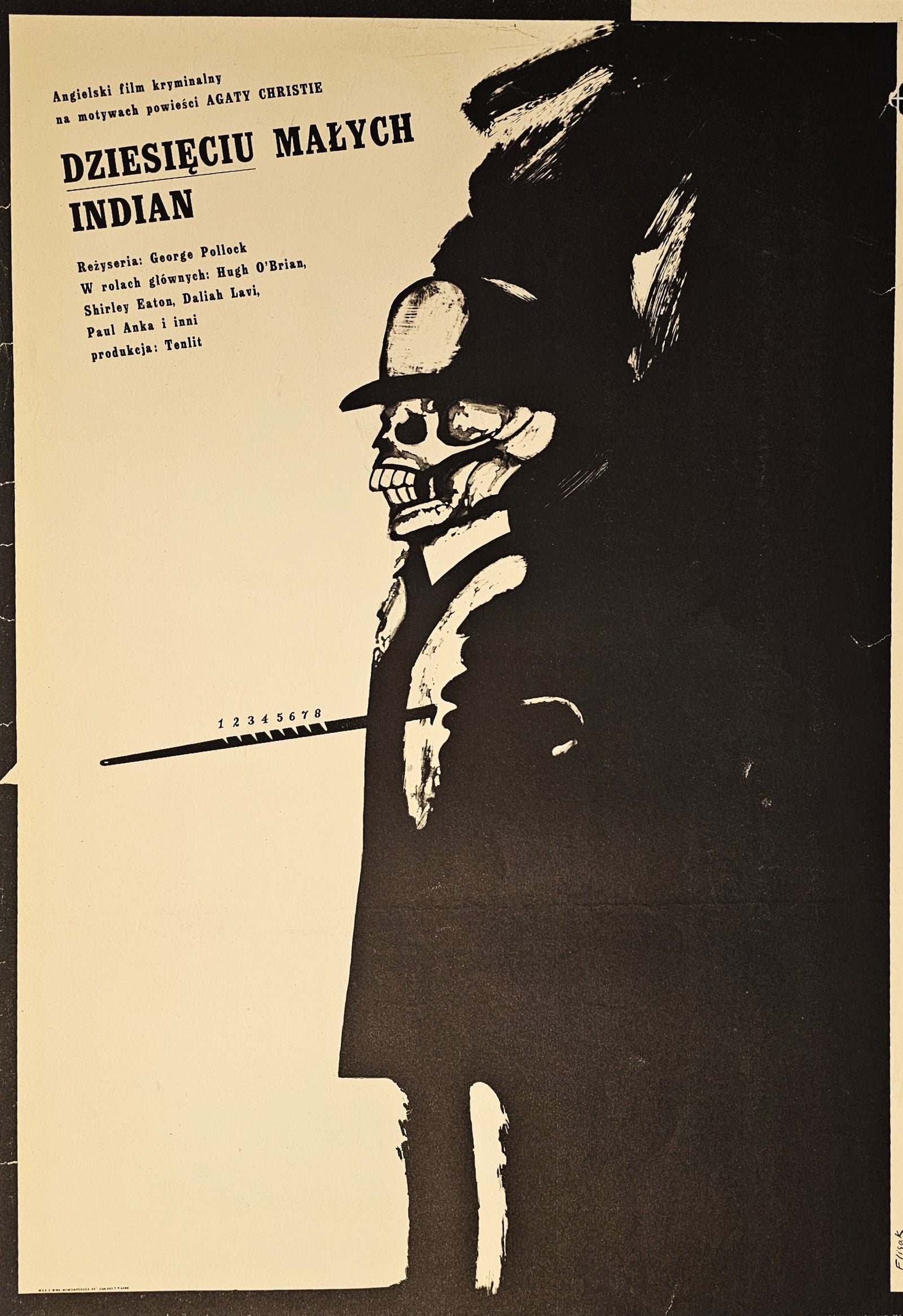 Ten Little Indians- Polish Release - Authentic Vintage Poster